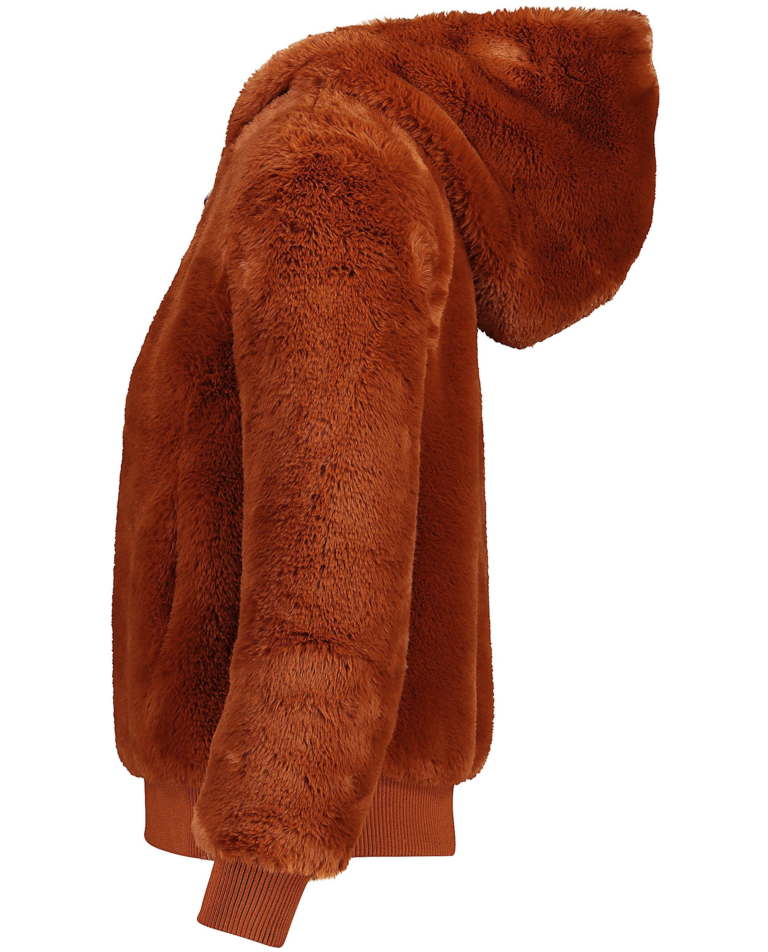 Poncho's en teddy's - Roestbruine teddy jas
