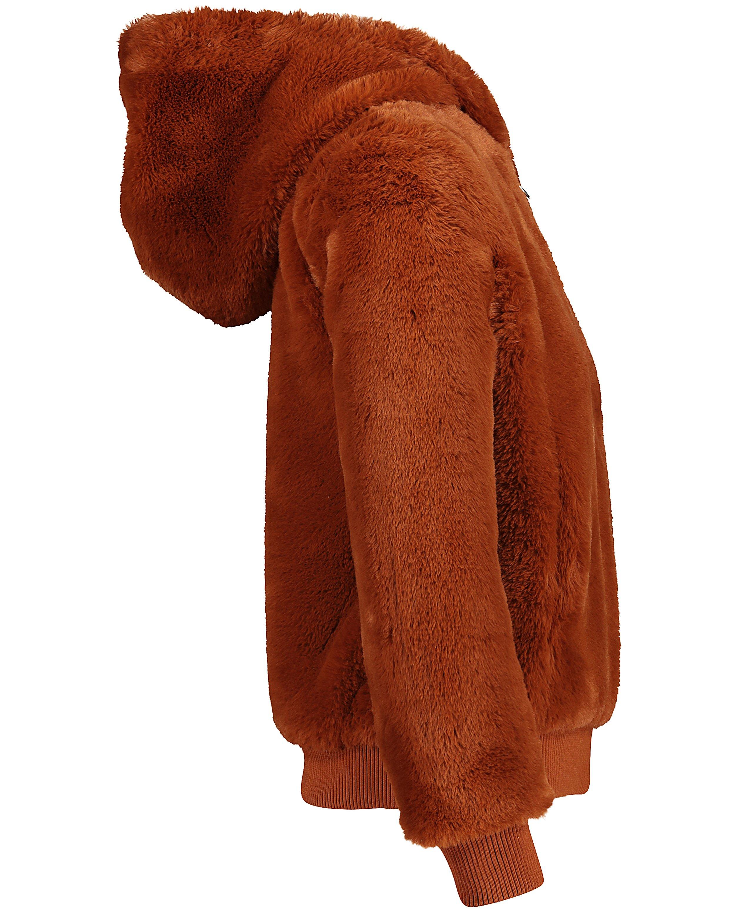 Poncho's en teddy's - Roestbruine teddy jas