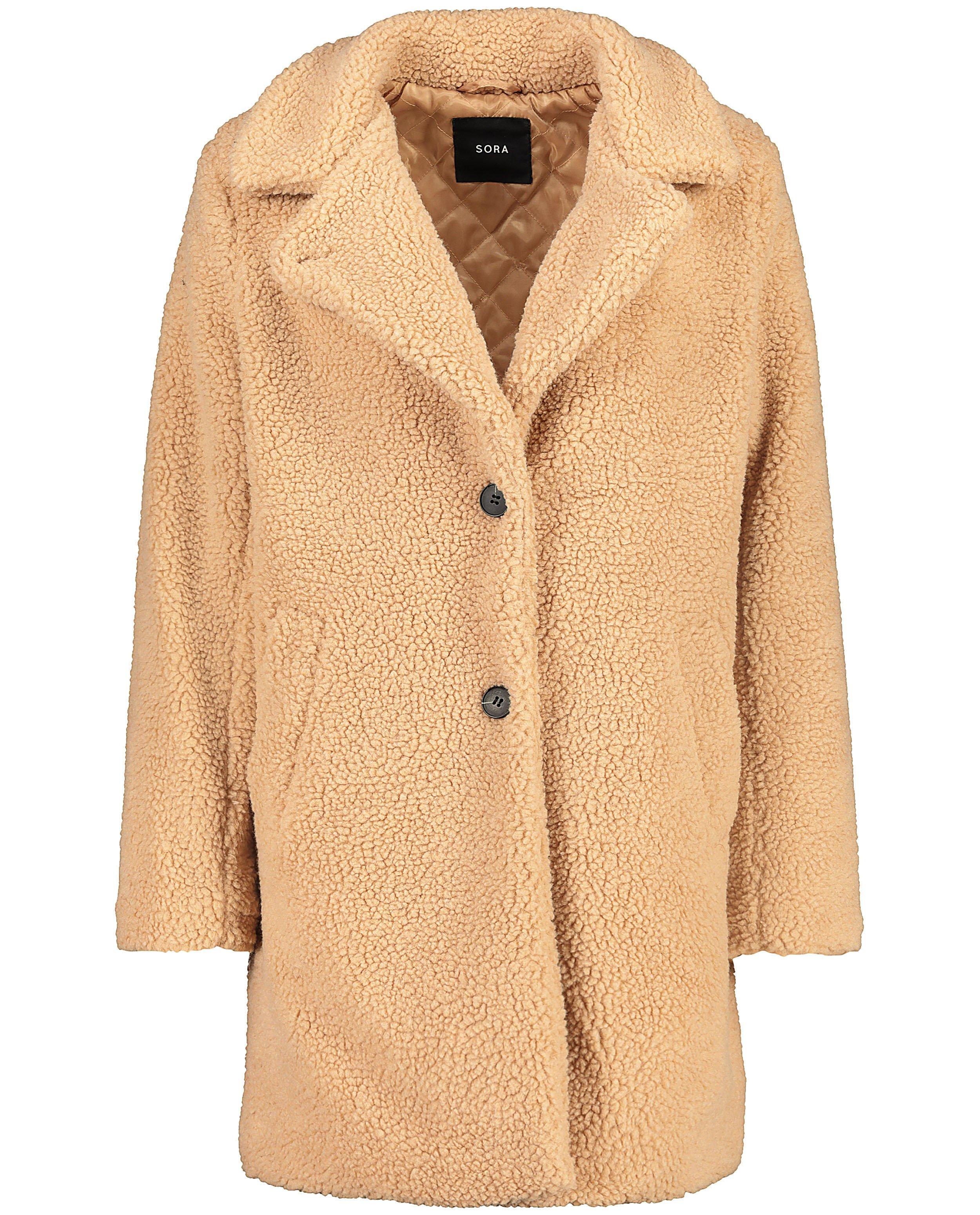 Poncho's en teddy's - Beige teddy-jas Sora