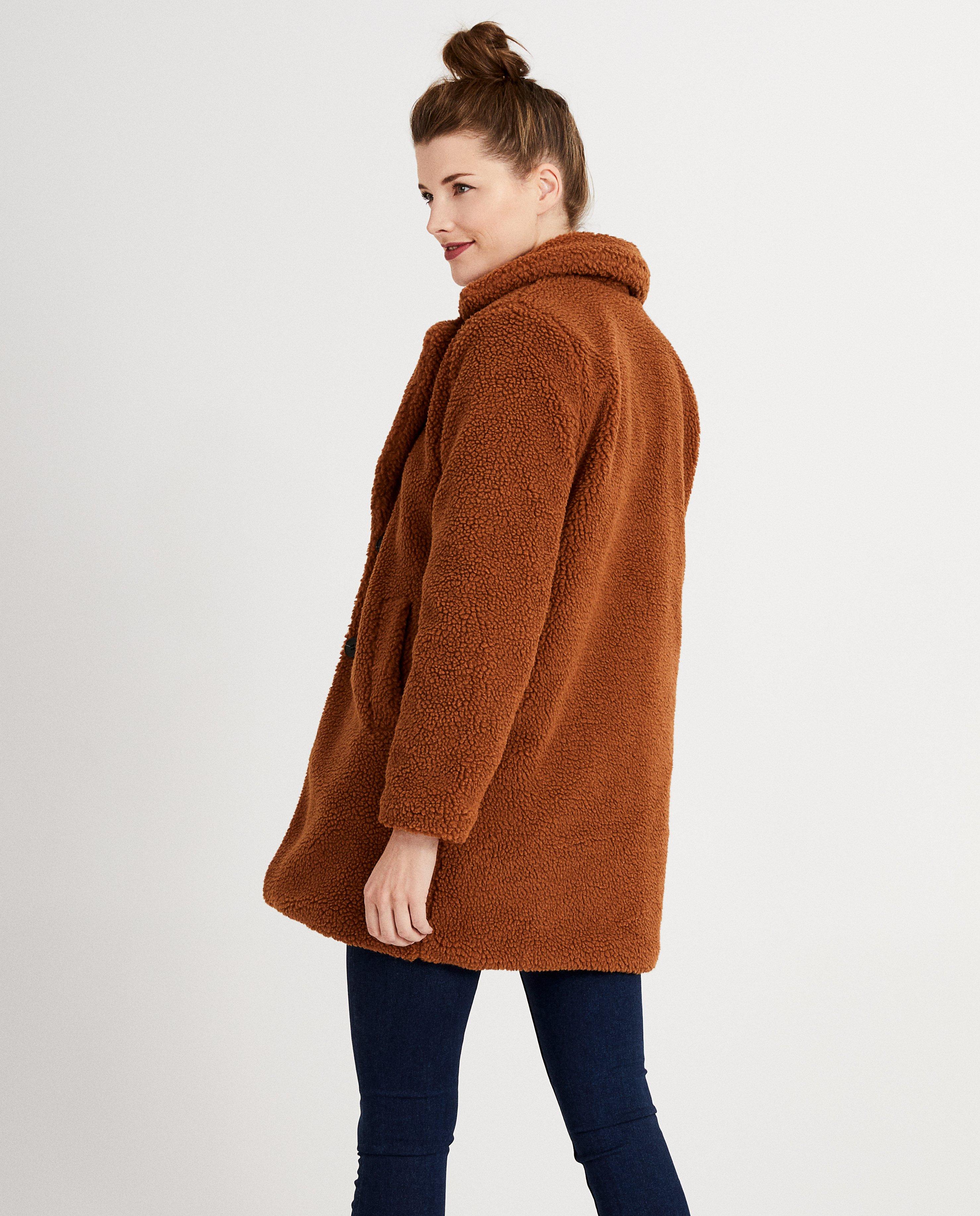 Teddys - Veste brune en teddy Sora