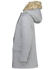 Manteaux d'hiver - Veste grise, fausse fourrure