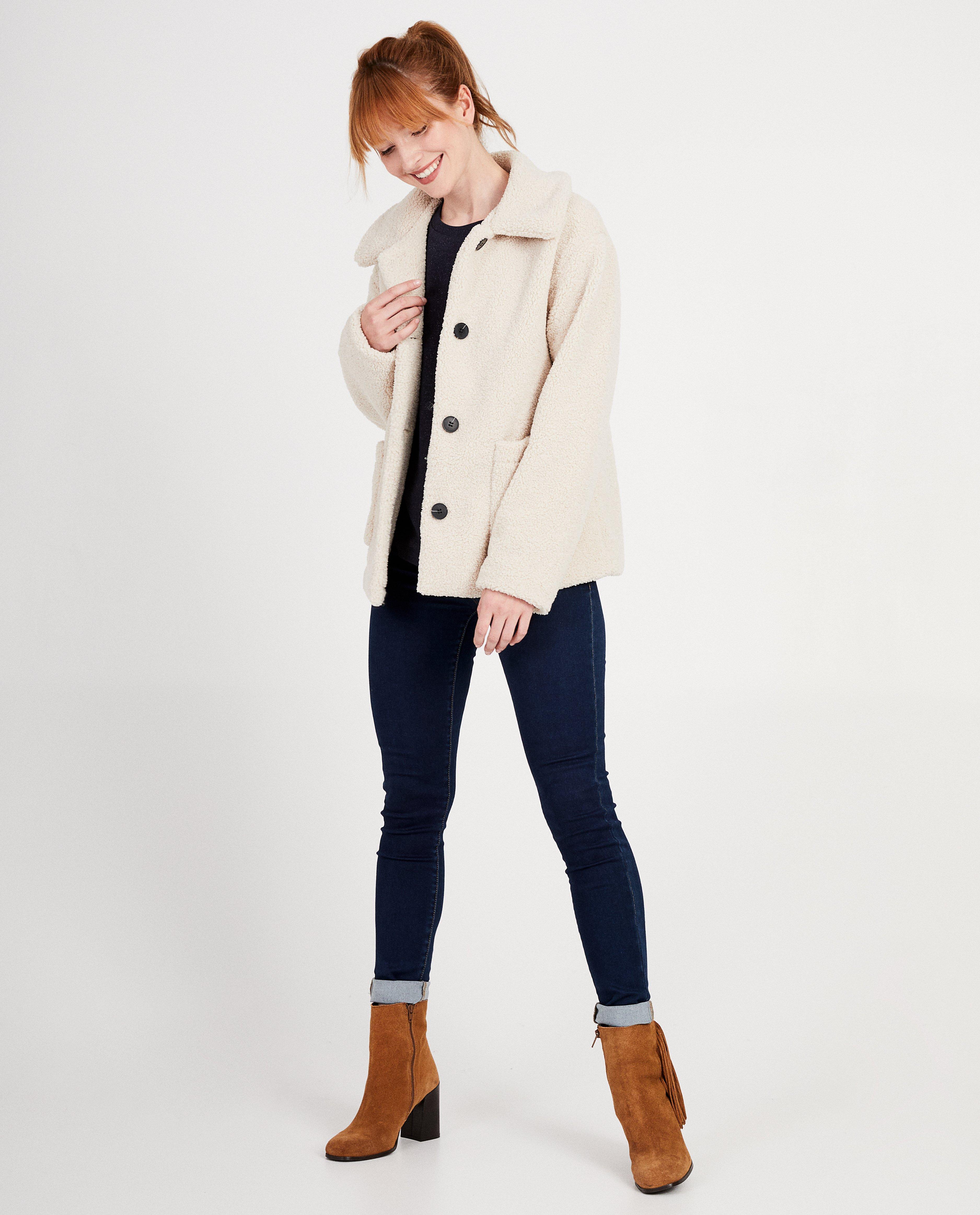 Witte jas Sora - pels - JBC