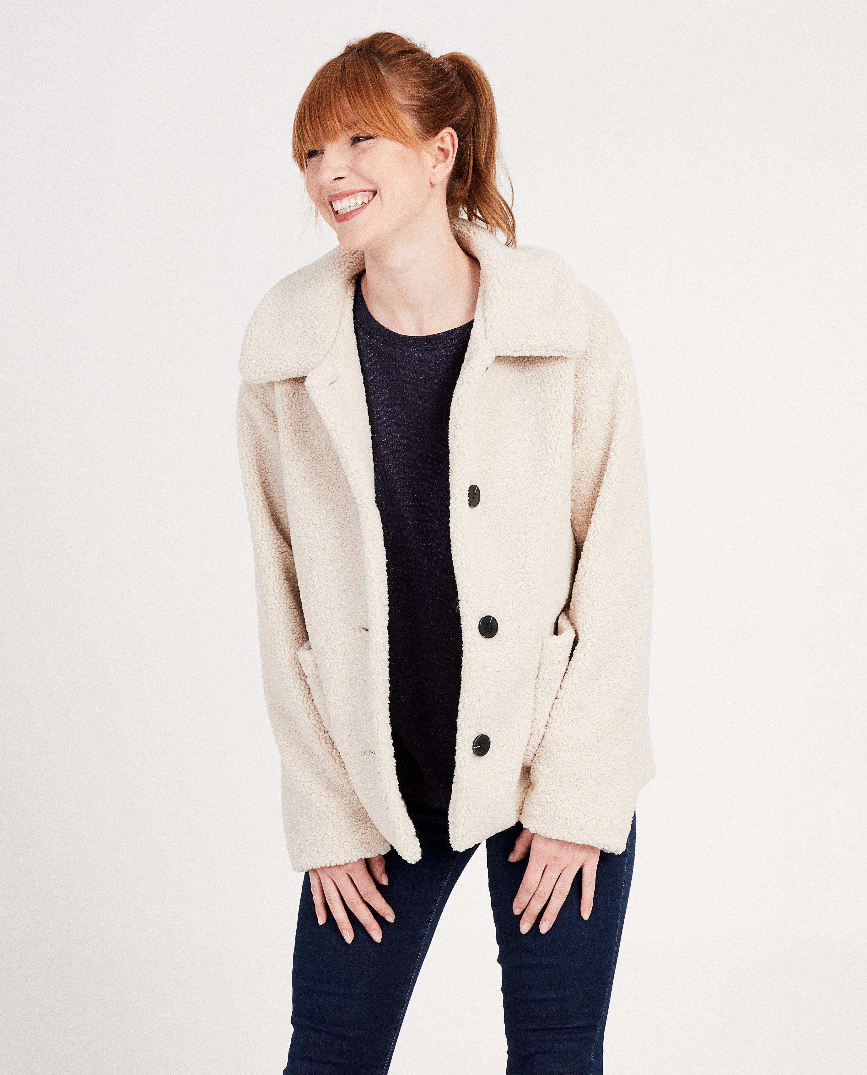 Poncho's en teddy's - Witte jas Sora