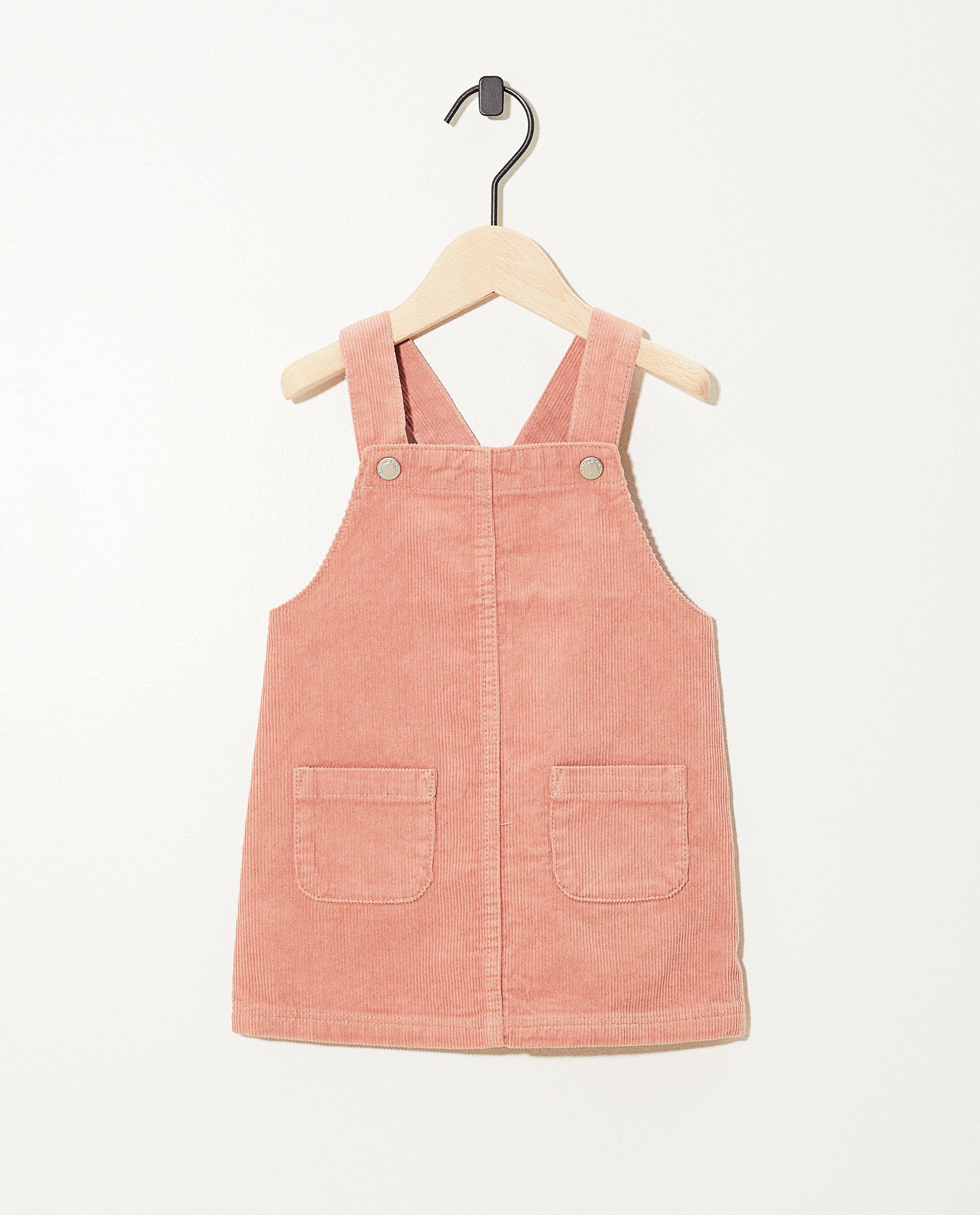 Roze salopettejurk in ribfluweel - Product Detail - roze - afbeelding nummer 1