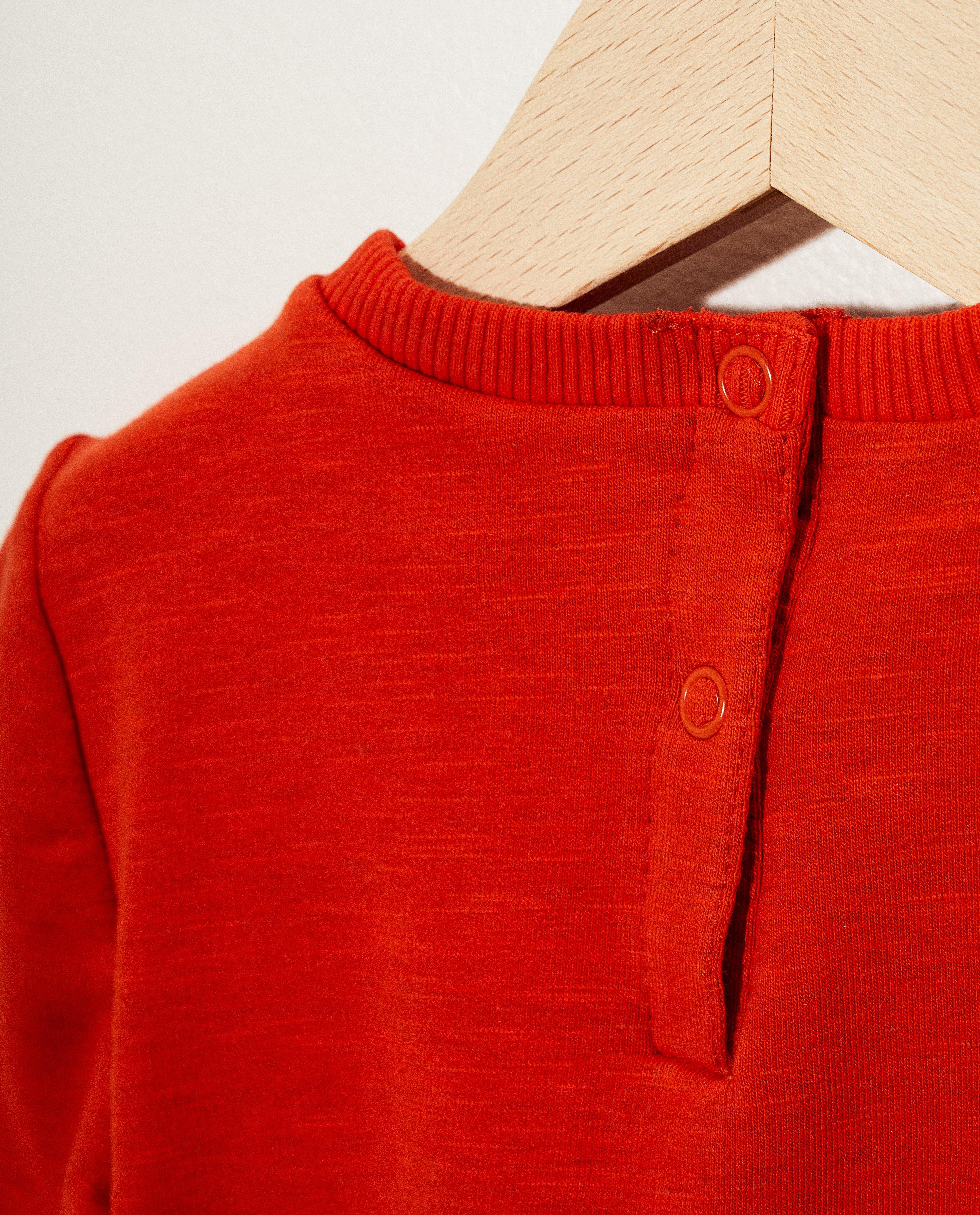 Sweats - Sweat orange, imprimé de dinos
