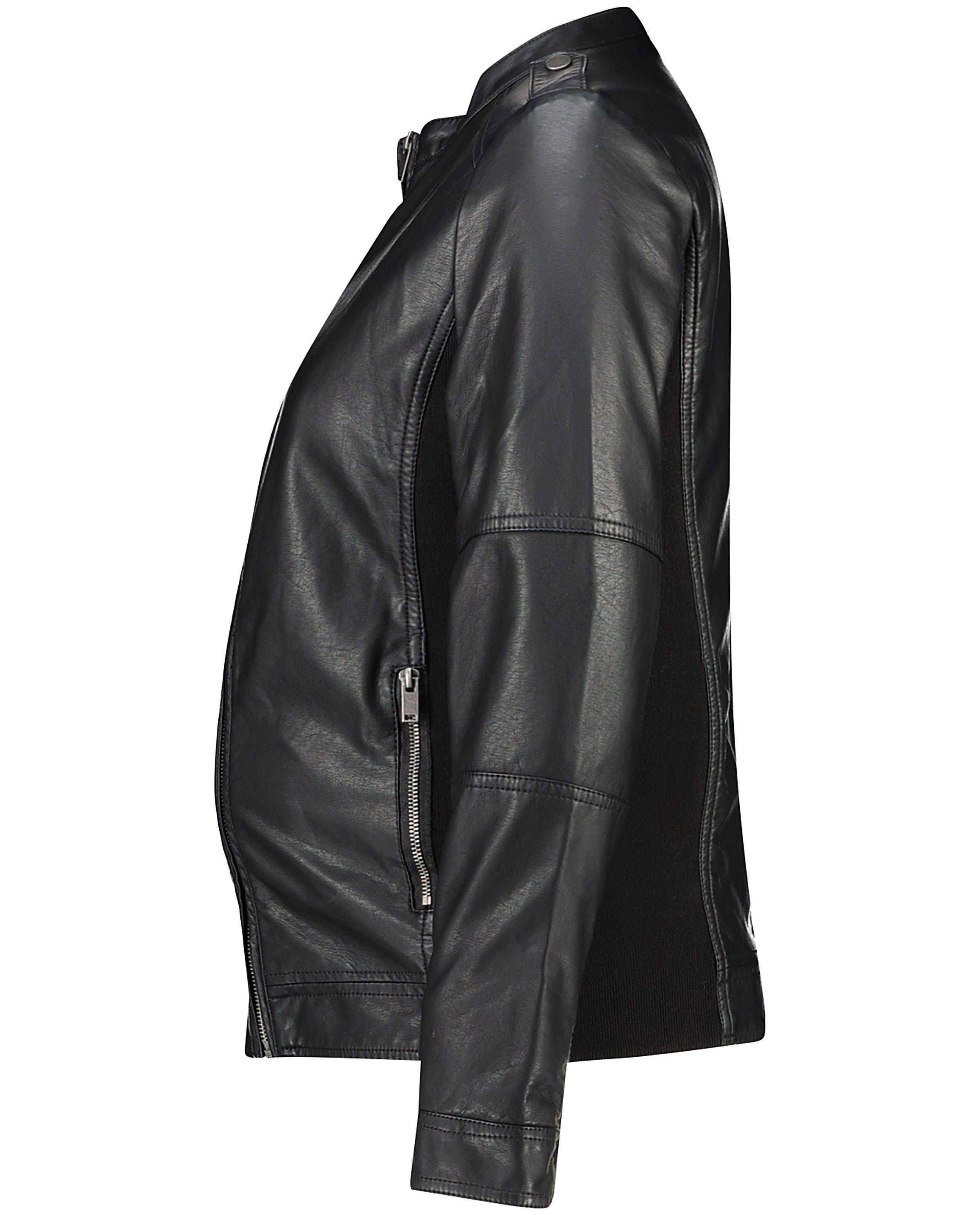 Poncho's en teddy's - Zwarte 2-in-1 jas Mamalicious