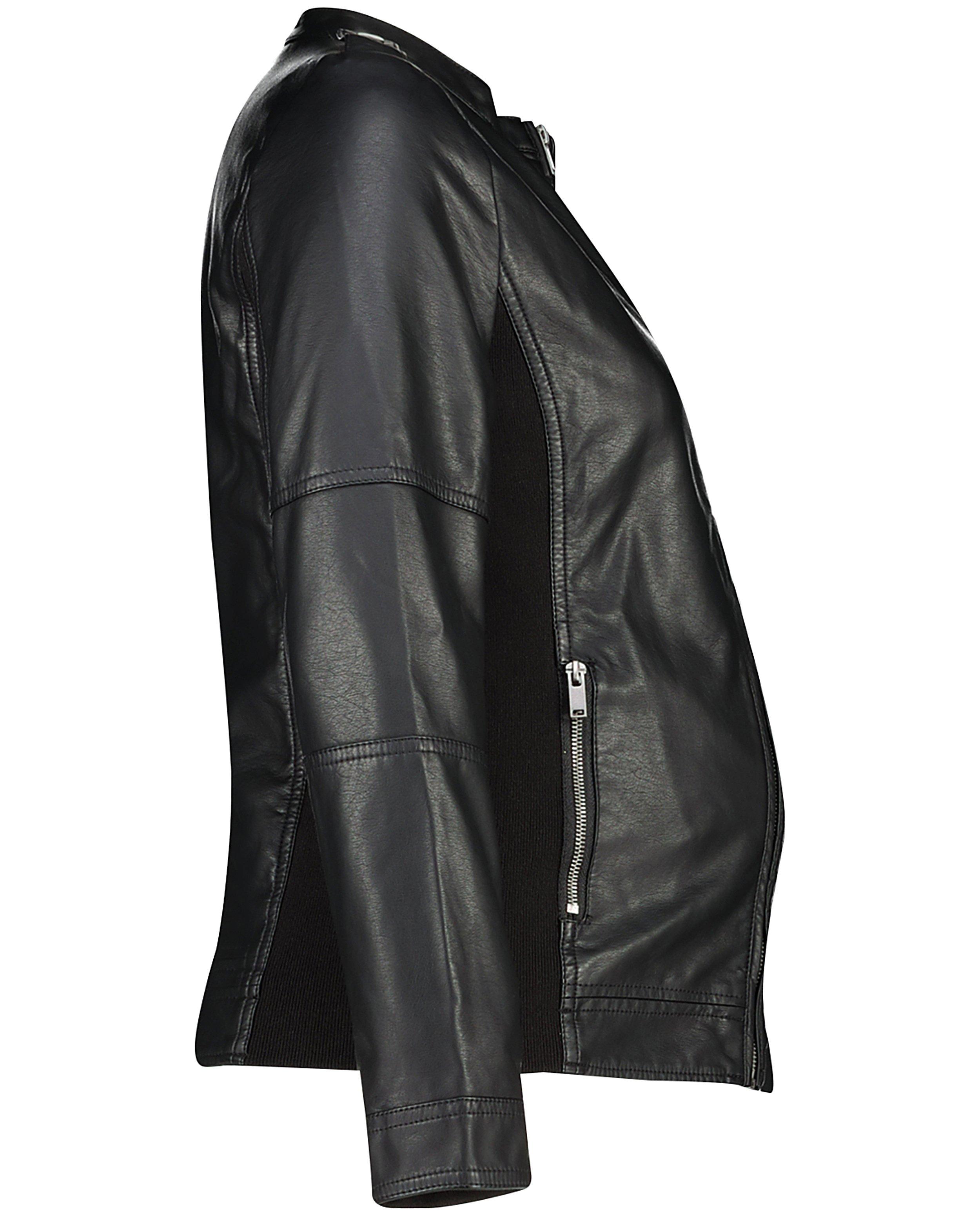 Poncho's en teddy's - Zwarte 2-in-1 jas Mamalicious