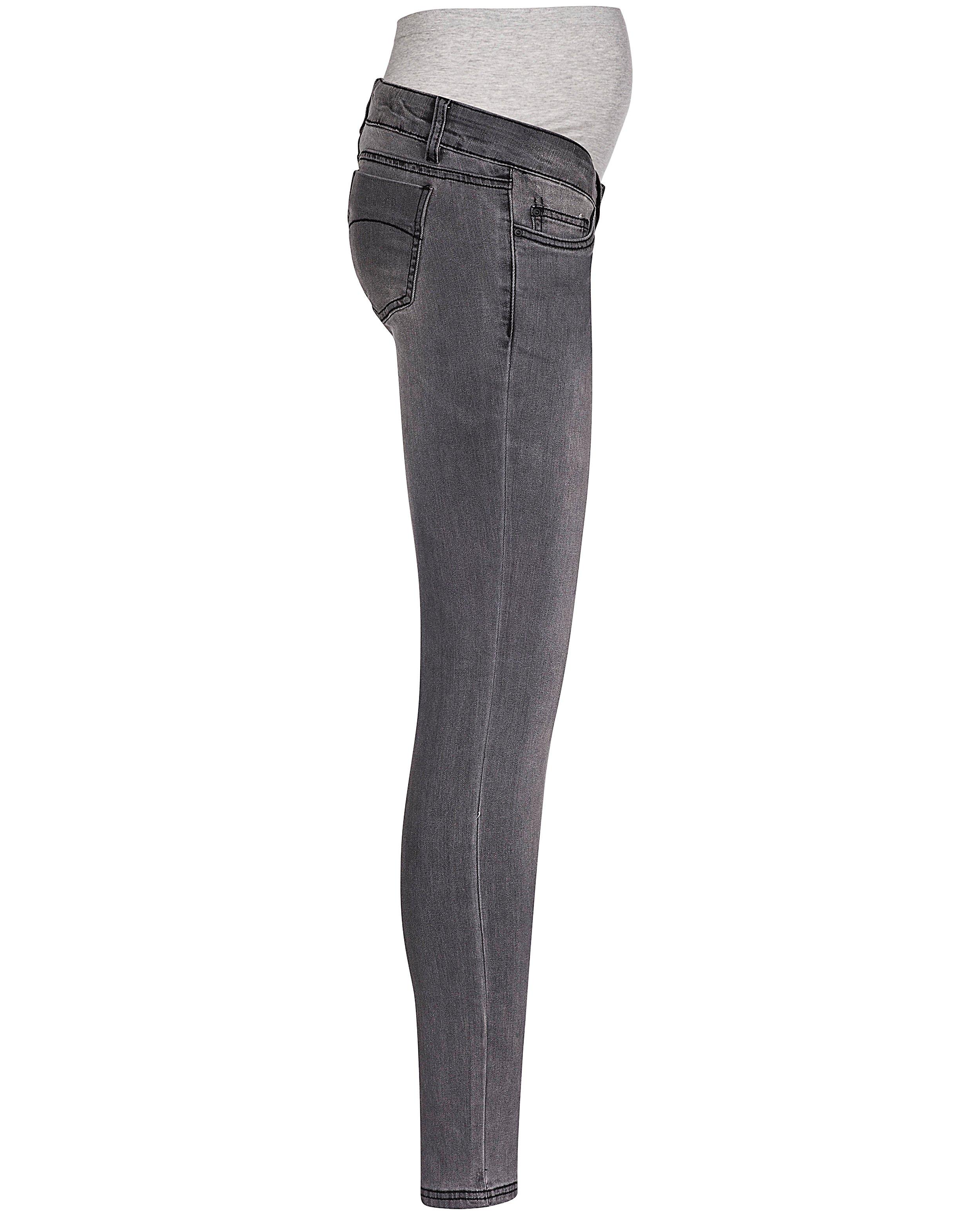 Jeans - Grijze slim fit jeans Mamalicious