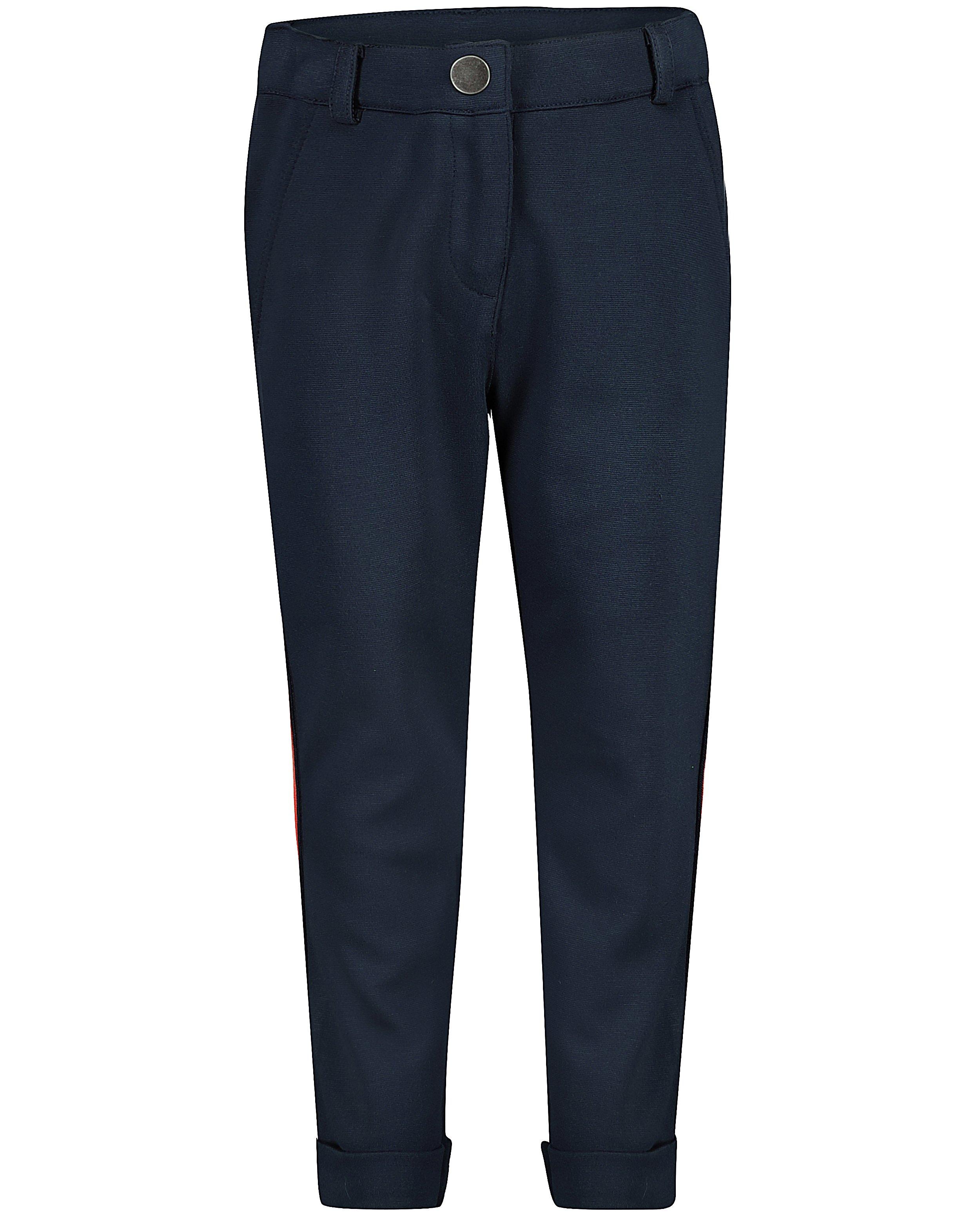 Blauwe broek met rode streep - aan de zij - JBC