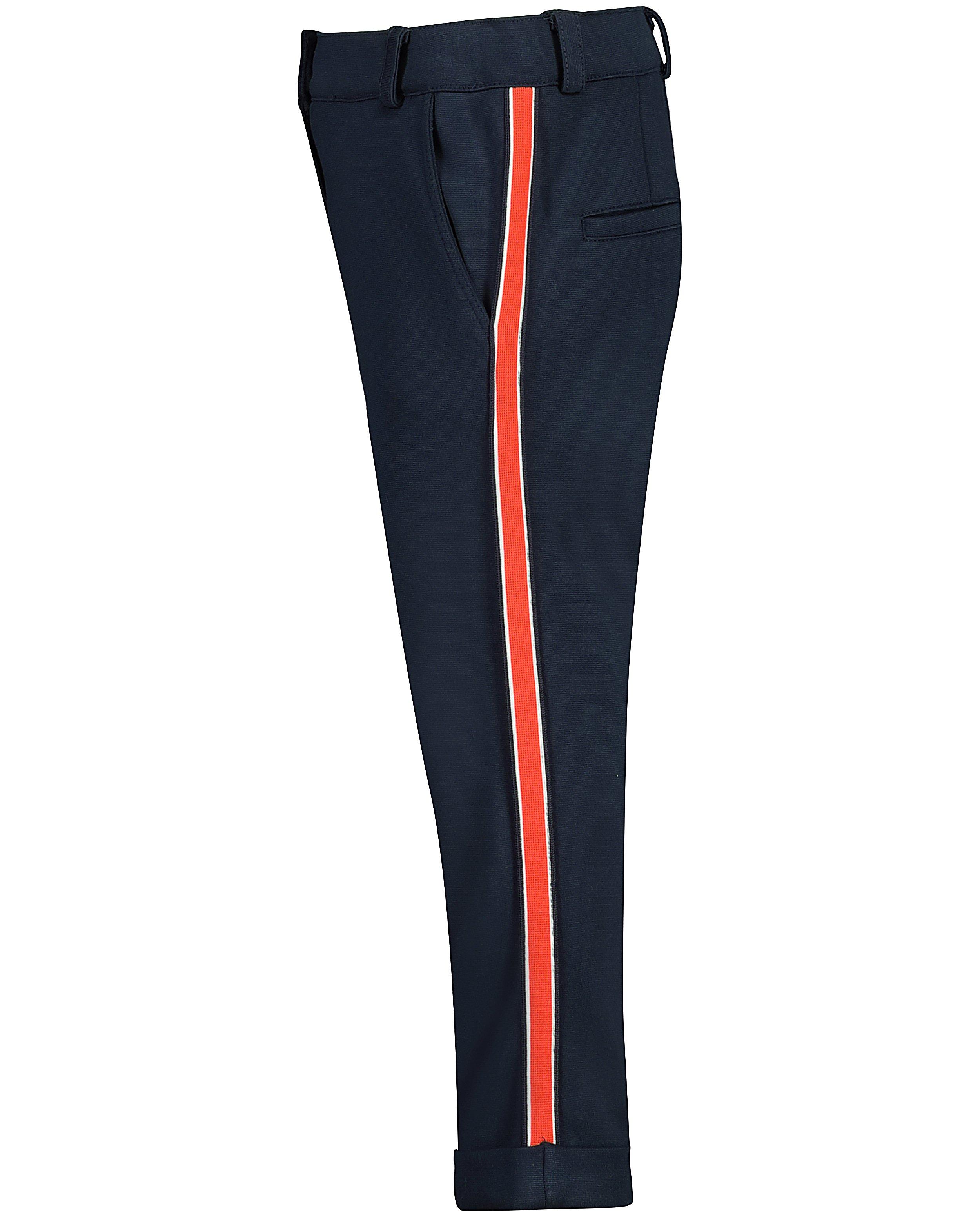 Broeken - Blauwe broek met rode streep