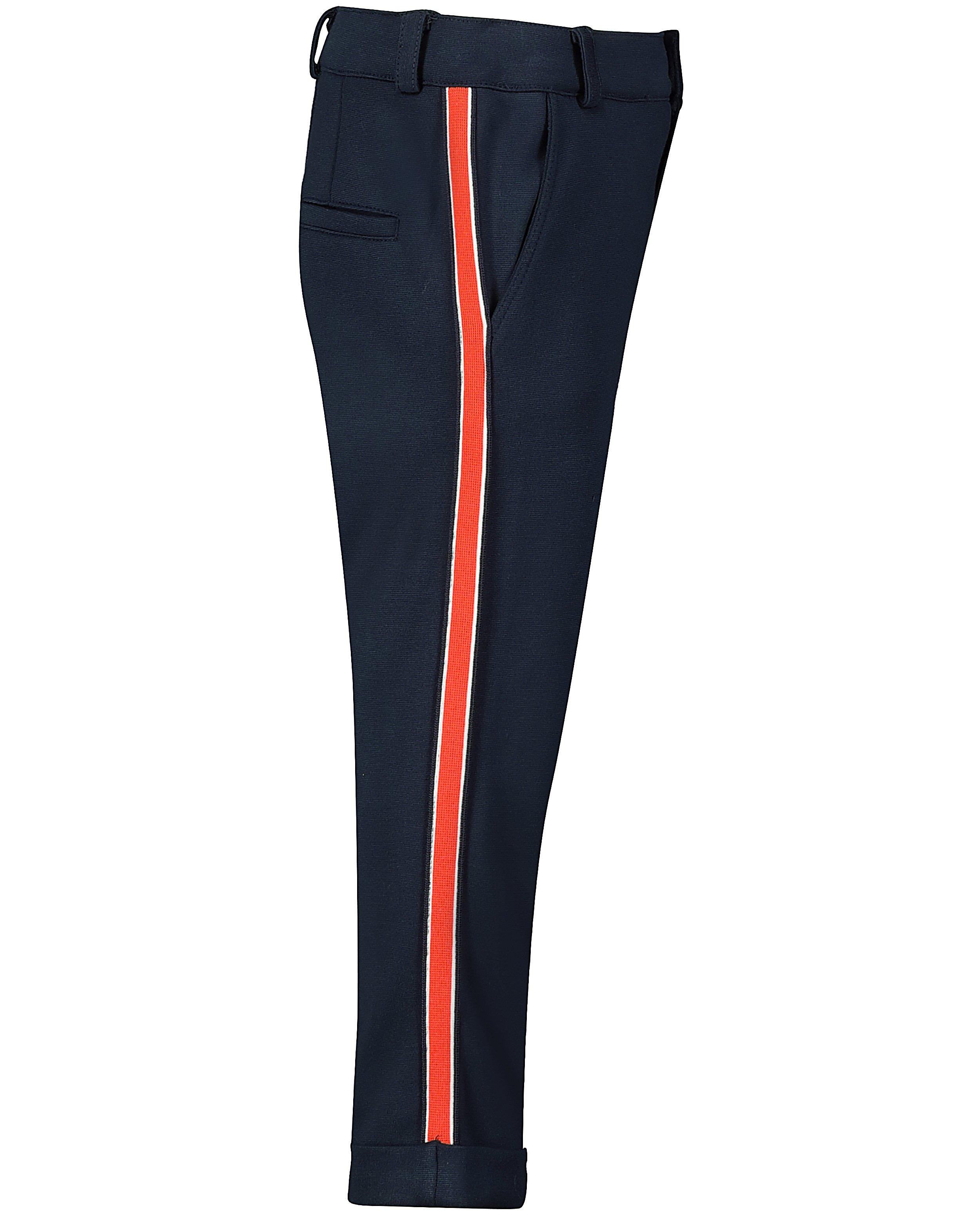Broeken - Blauwe broek met rode streep