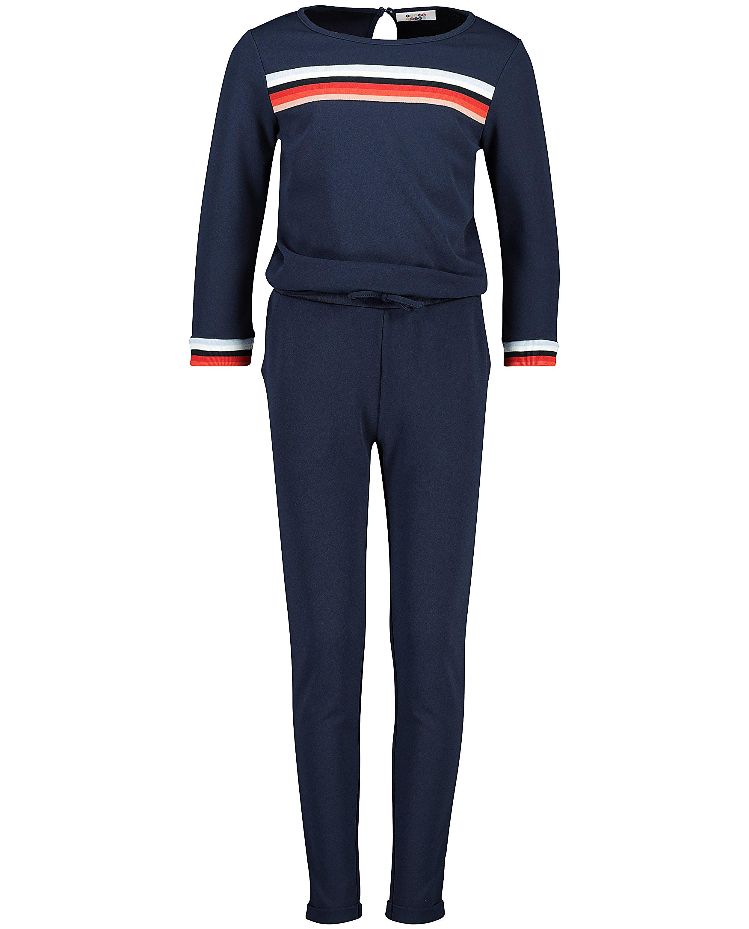 Jumpsuits - Donkerblauwe jumpsuit met strepen