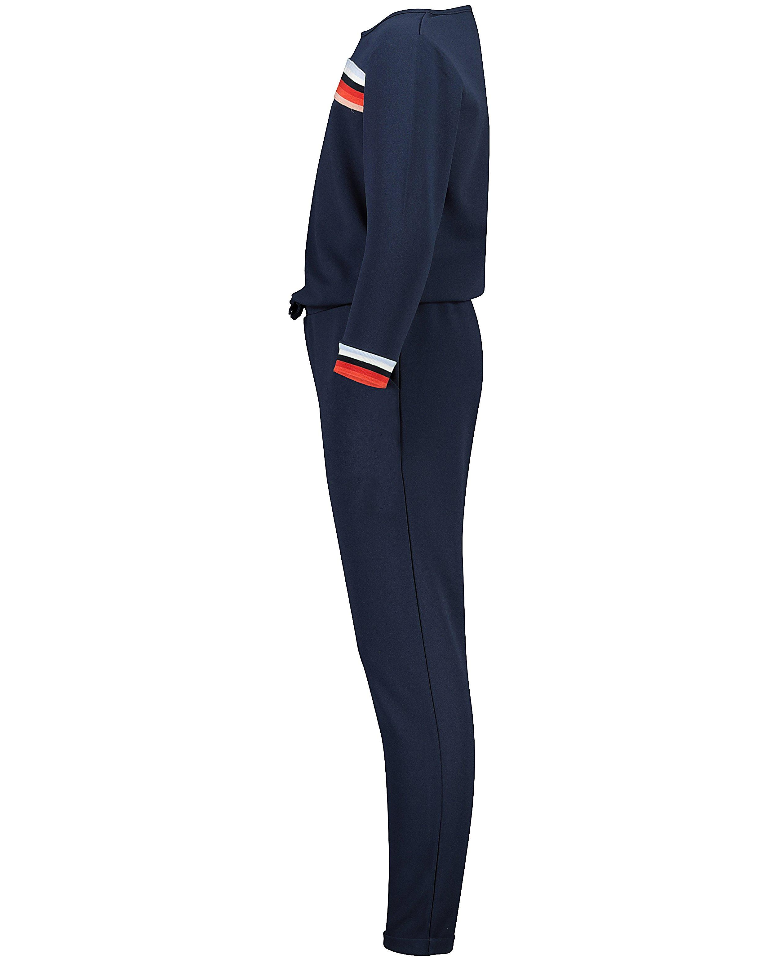 Jumpsuits - Donkerblauwe jumpsuit met strepen