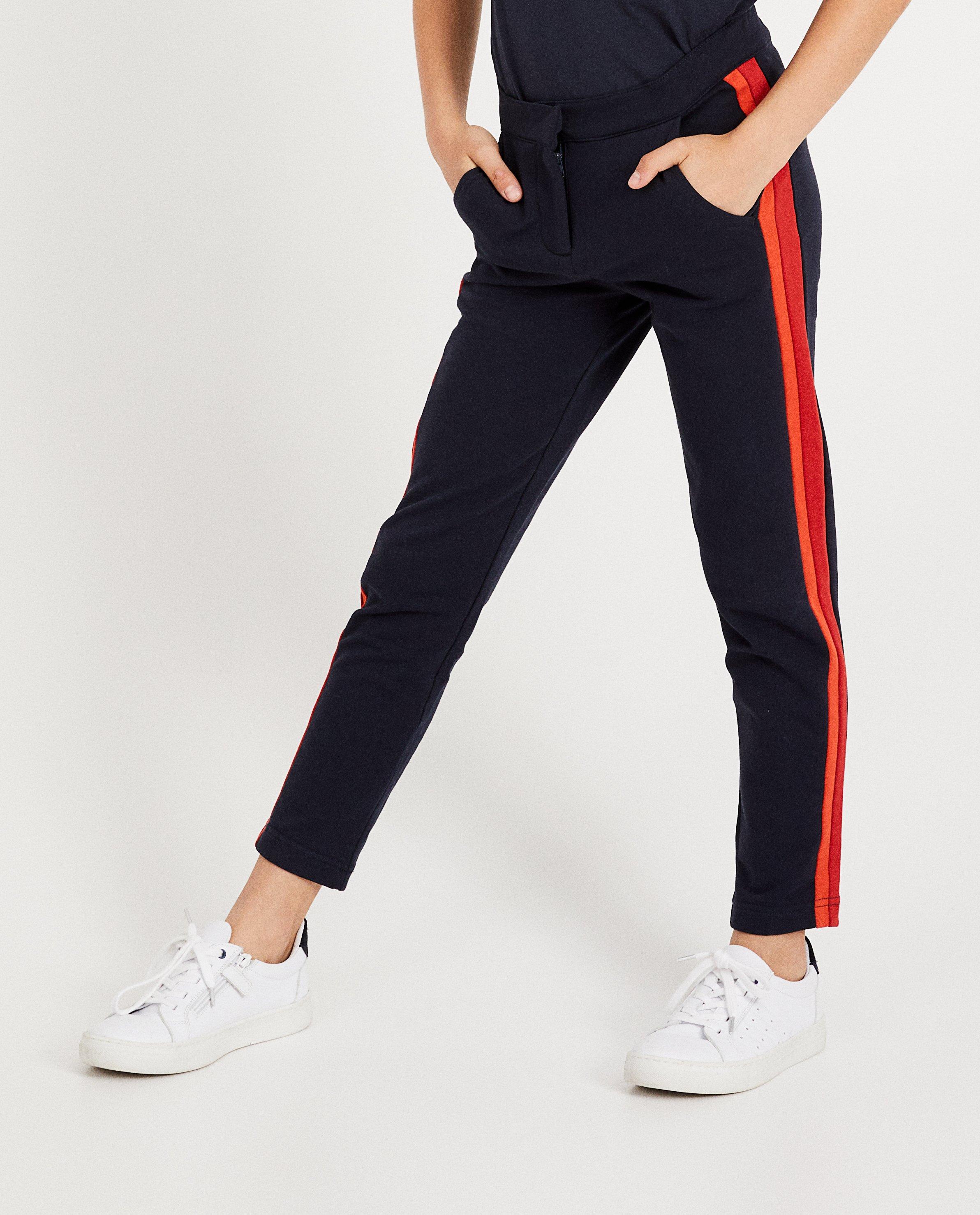 Broeken - Donkerblauwe broek met strepen