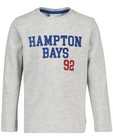 T-shirts - Grijze longsleeve Hampton Bays