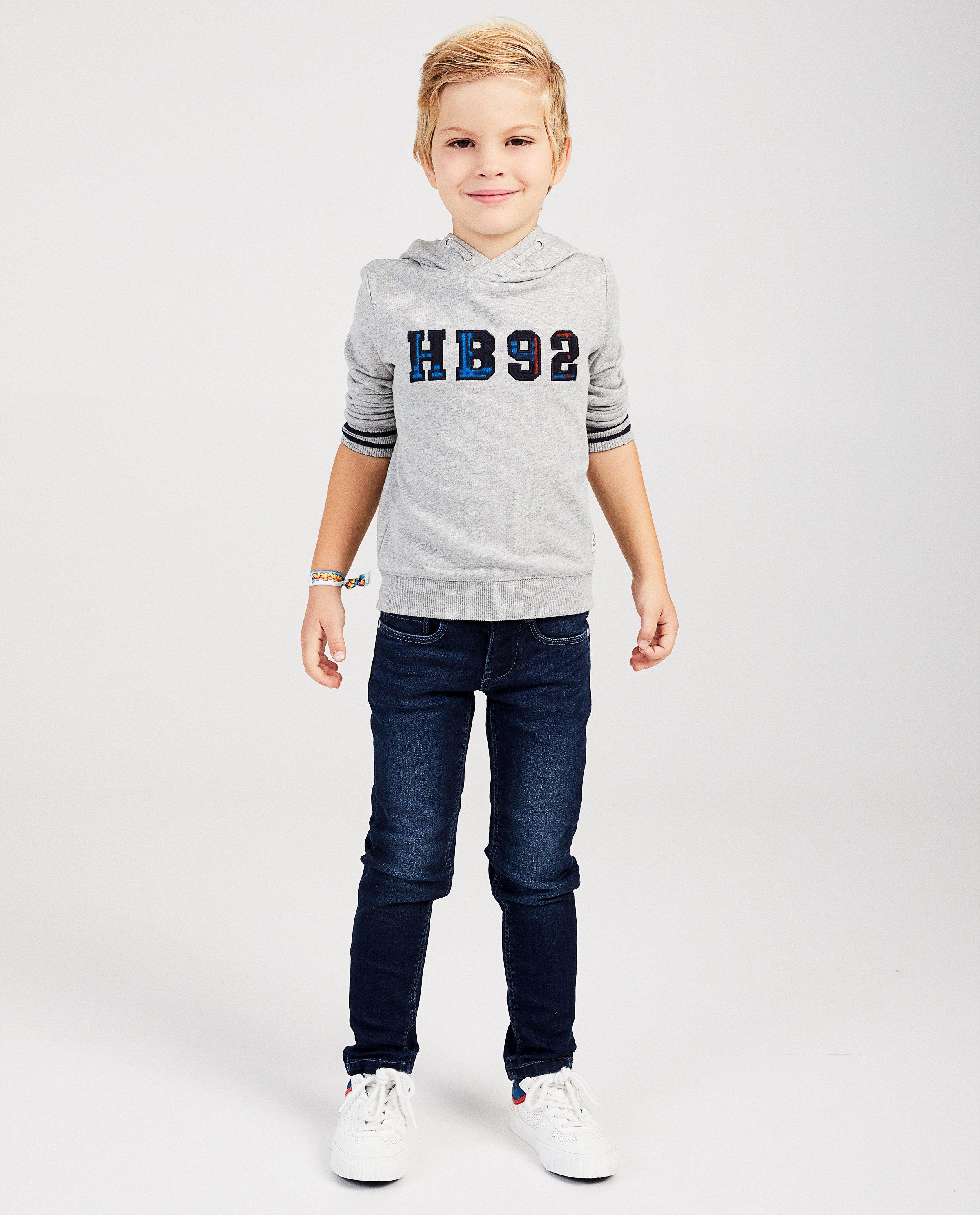 Grijze hoodie Hampton Bays - met opschrift - Hampton Bays