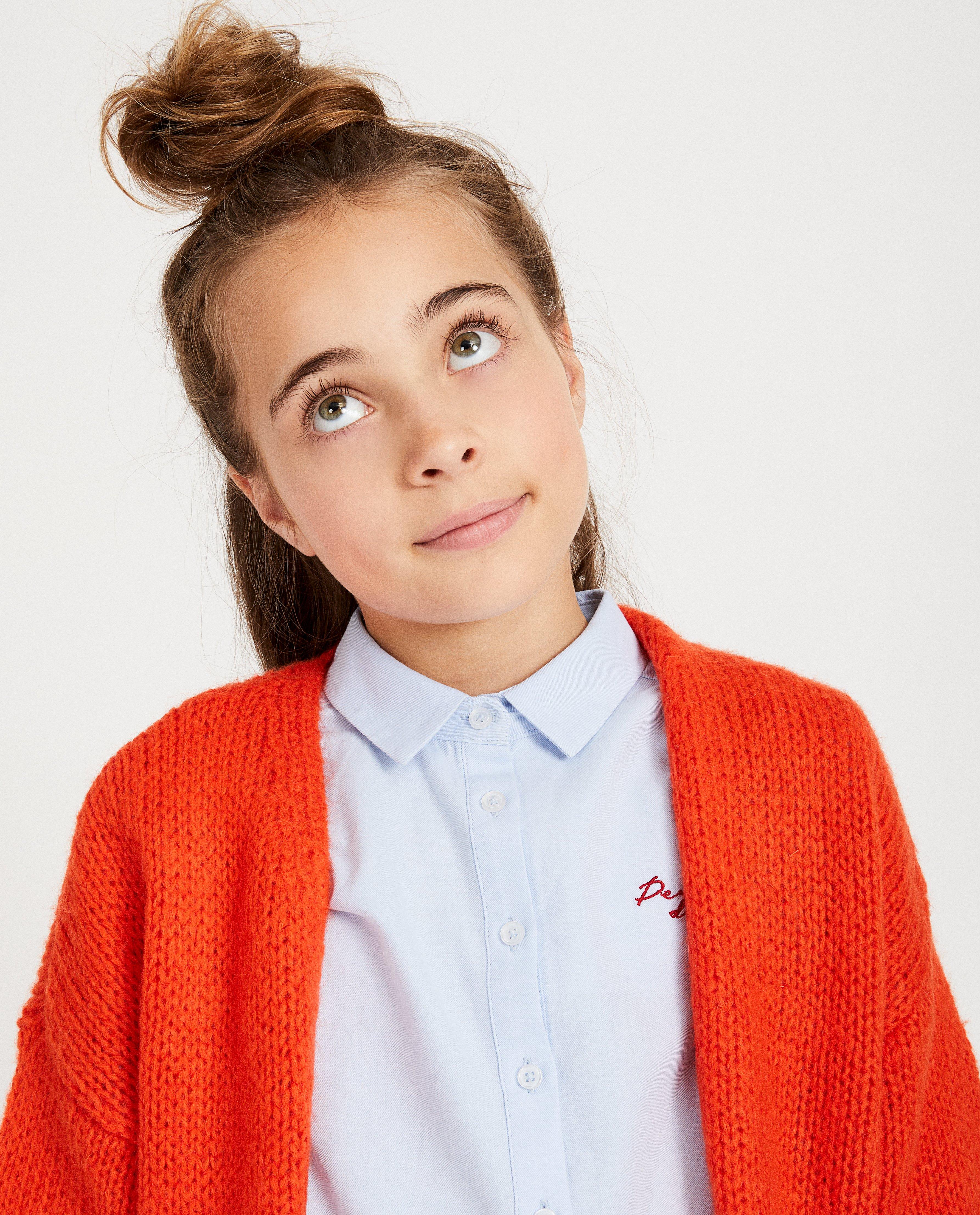 Cardigans - Cardigan corail rayé