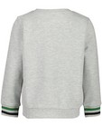 Sweaters - Grijze sweater met groene pailletten