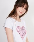 T-shirts - Wit T-shirt met hart Ella Italia