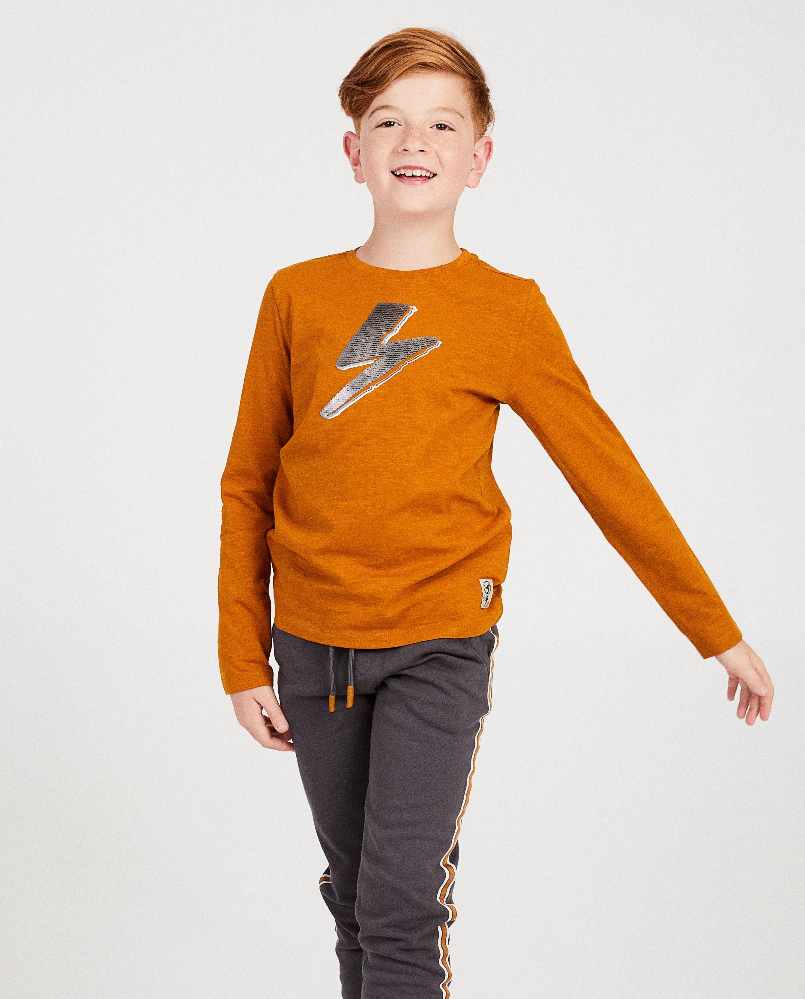 T-shirts - T-shirt cognac à manches longues