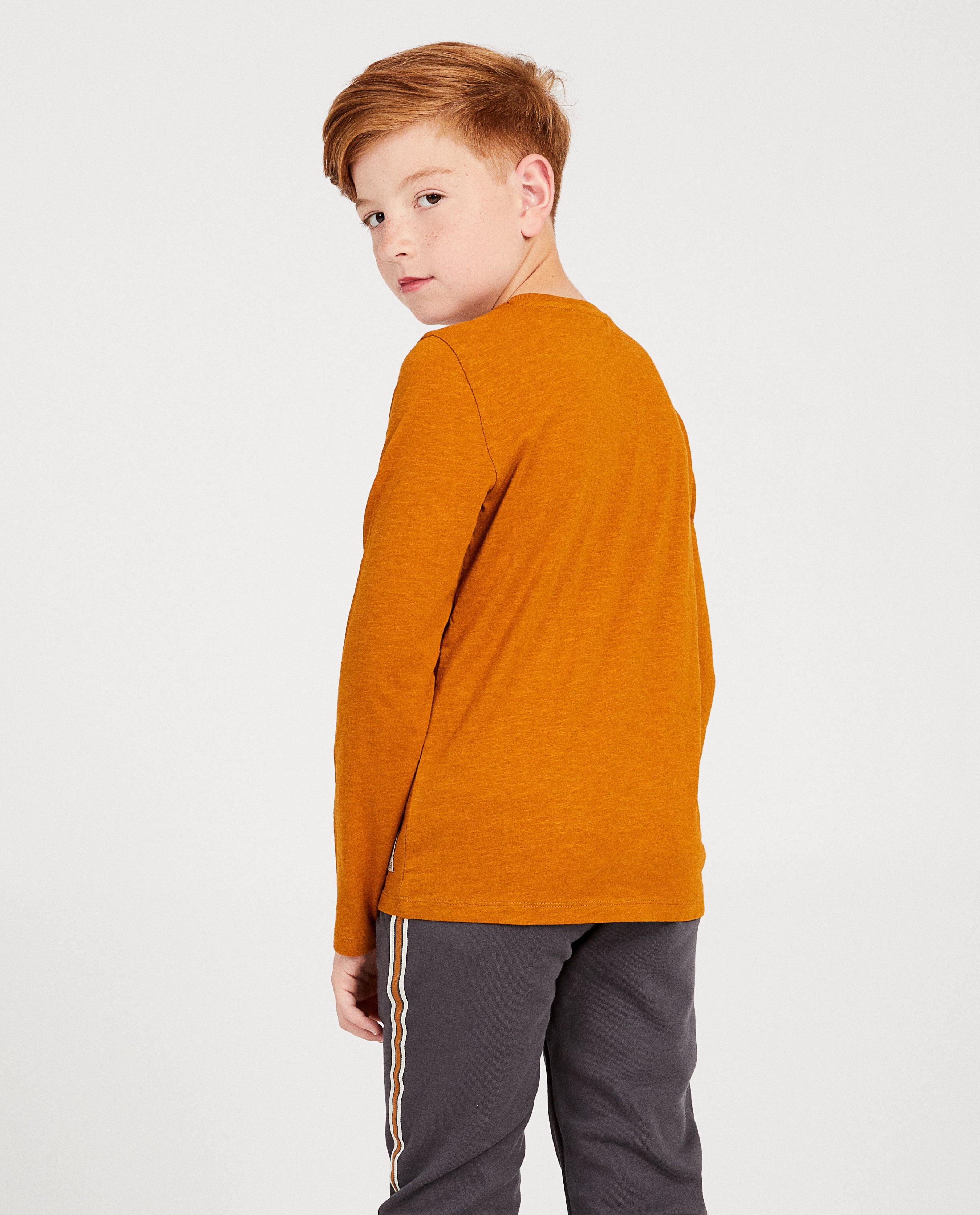 T-shirts - T-shirt cognac à manches longues