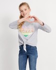 Sweaters - Grijze sweater met hart Ella Italia
