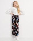 Zwarte broek met print Ella Italia - Met bloemenprint - Ella Italia