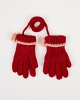 Rode handschoenen - met verbindingskoord - JBC