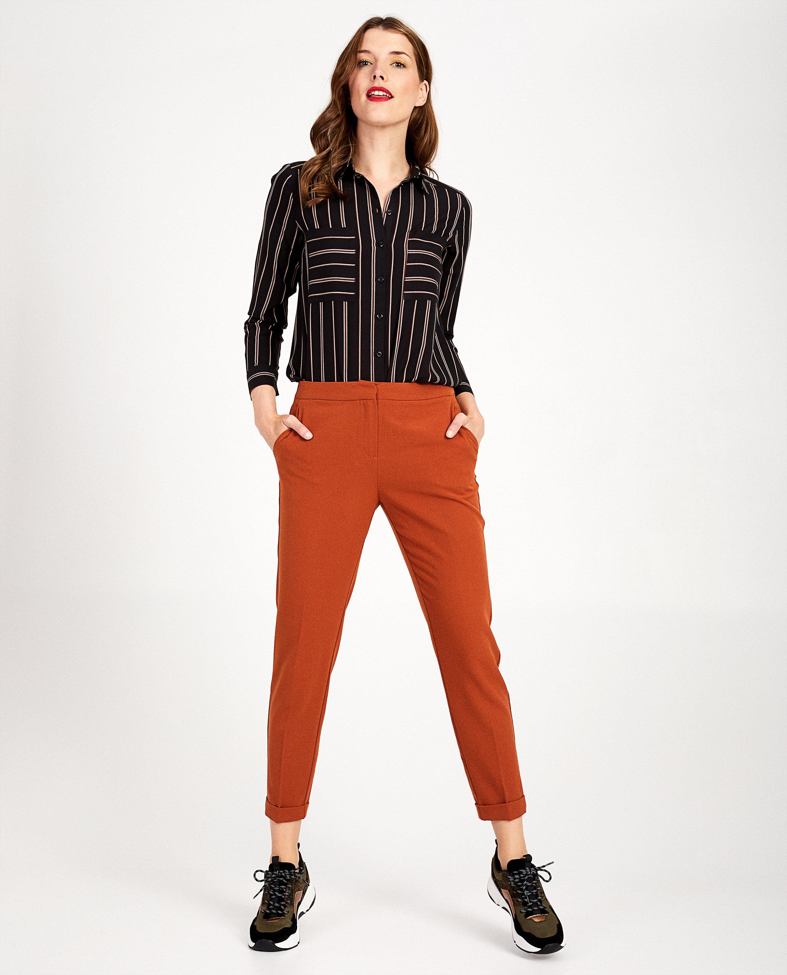 Roestbruine broek Sora - Product Detail - rood - afbeelding nummer 1