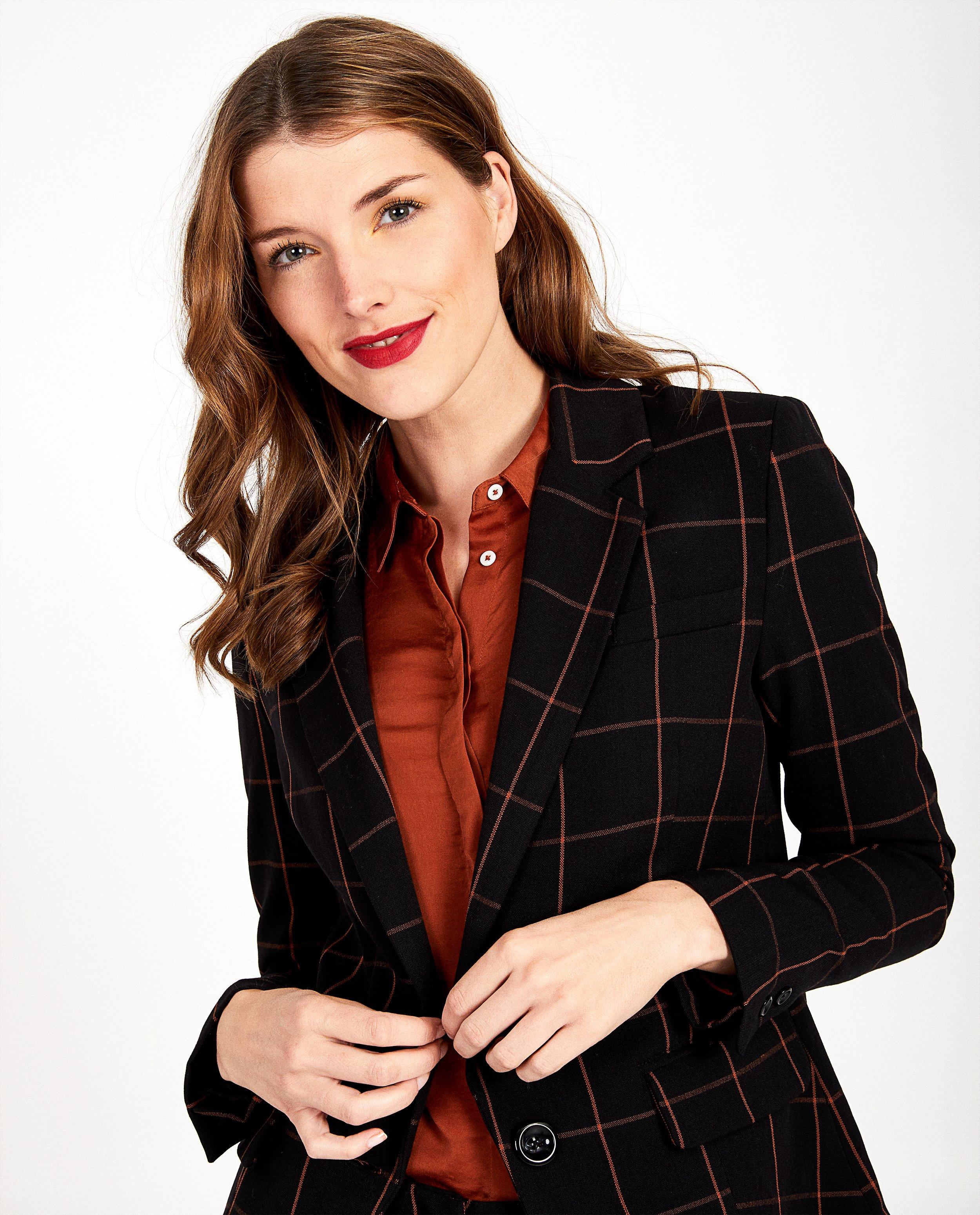 Blazers - Blazer noir à carreaux Sora