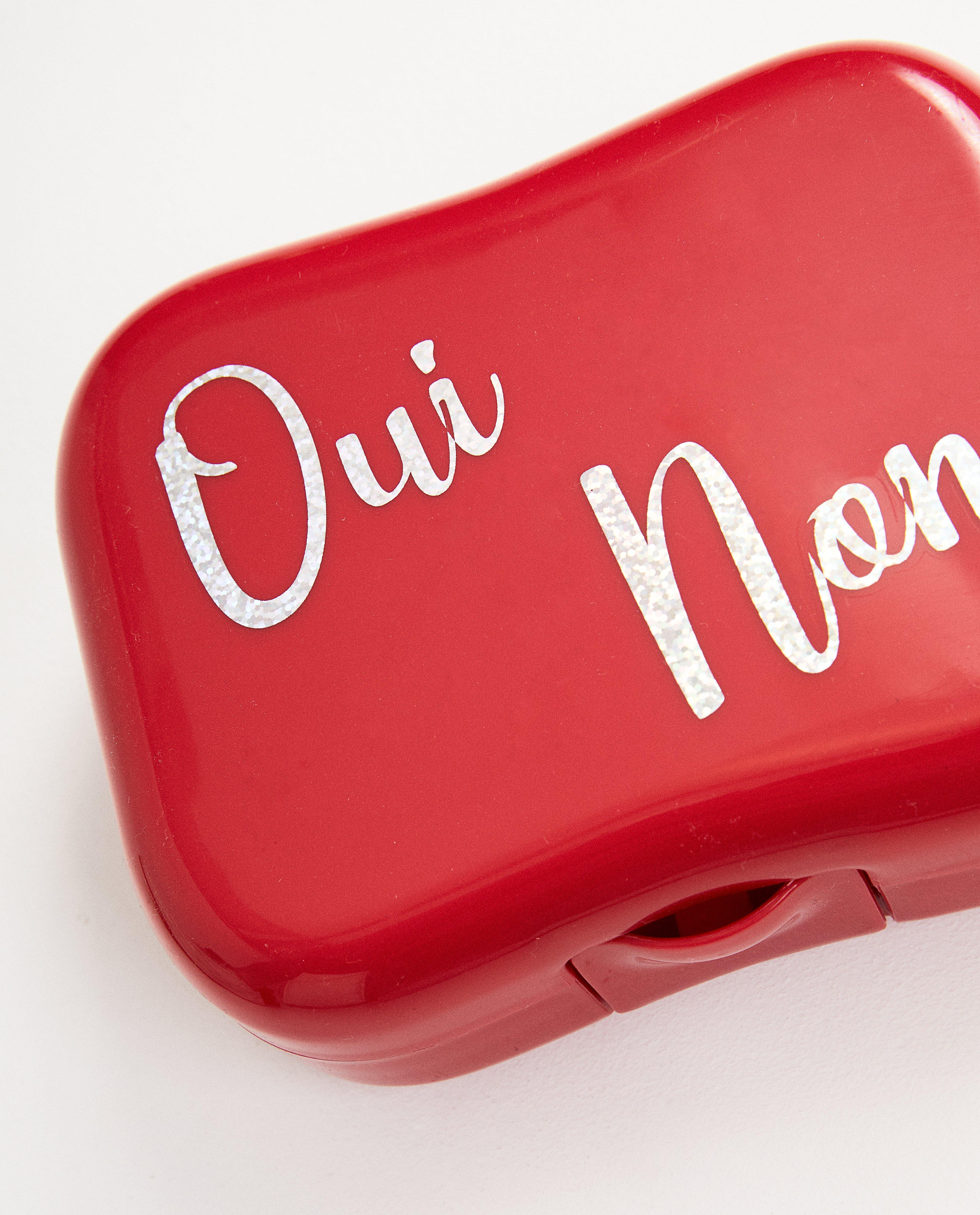 Gadgets - Rode boterhammendoos met opschrift
