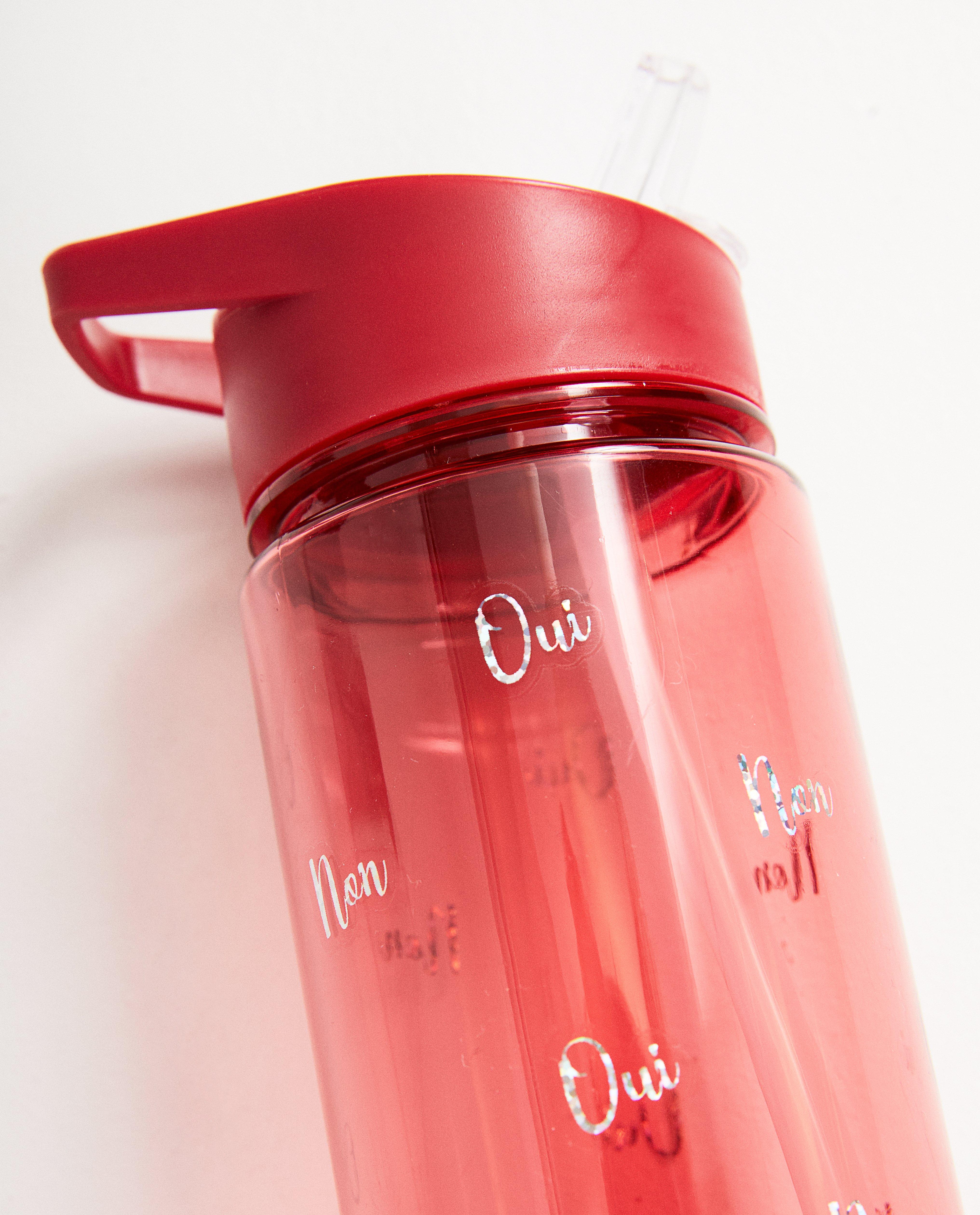 Gadgets - Rode drinkfles met opschrift