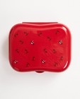 Boîte à tartines rouge - couvercle imprimé - JBC