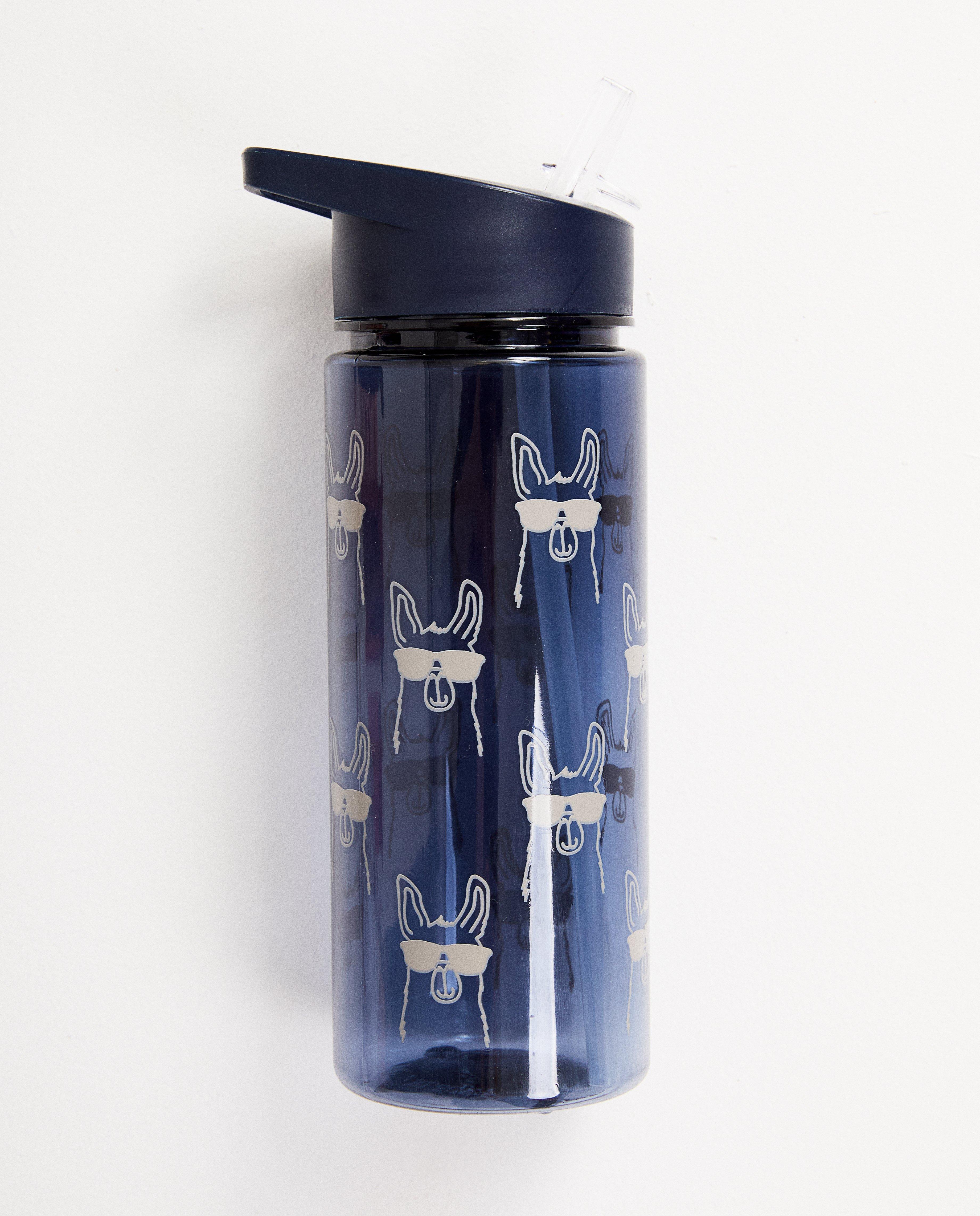 Blauwe drinkbus met print - transparant - JBC