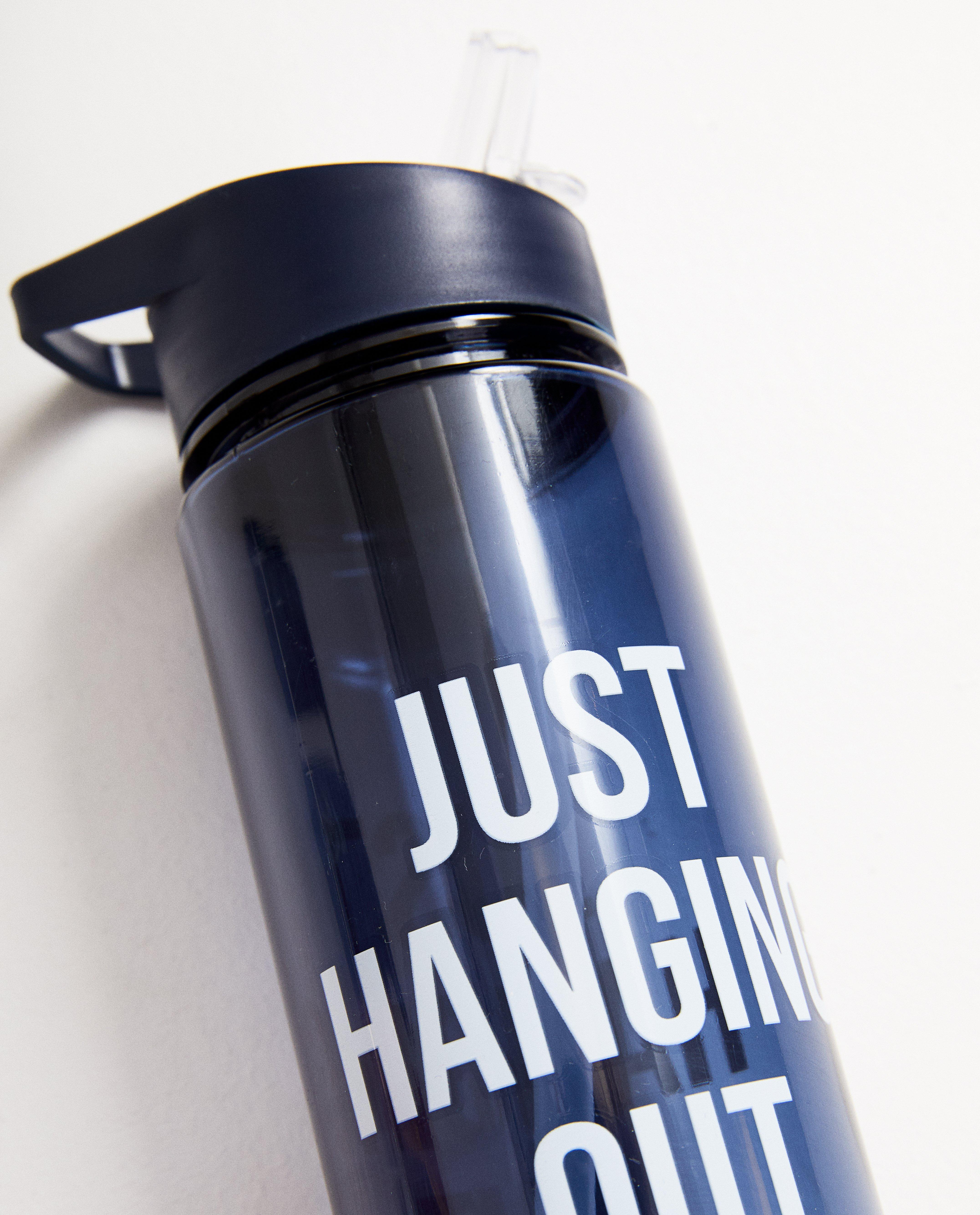 Gadgets - Blauwe drinkbus met opschrift