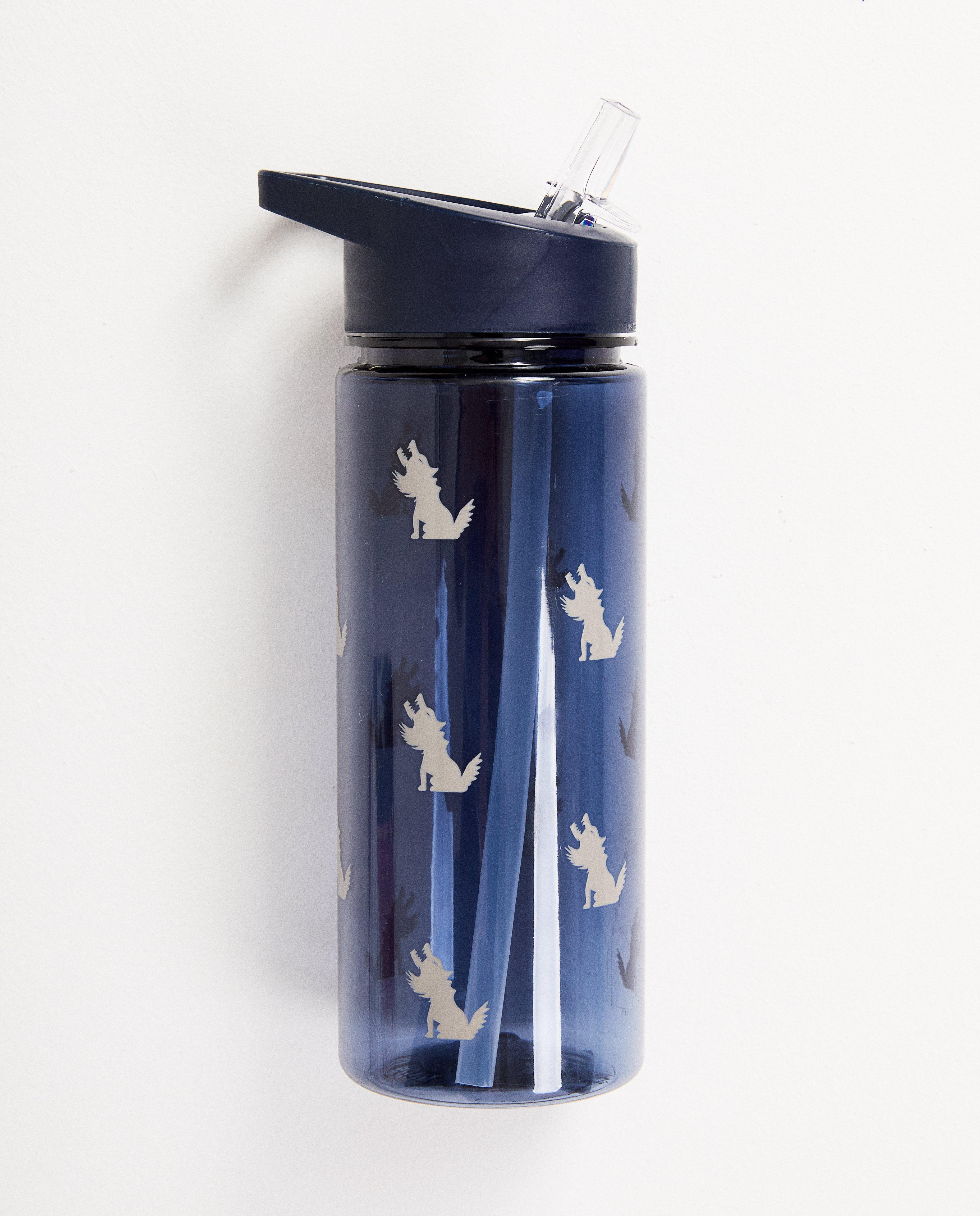Gourde bleue à imprimé - transparente - JBC