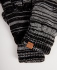 Breigoed - Zwarte handschoenen met strepen
