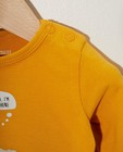 T-shirts - Gele longsleeve van biokatoen