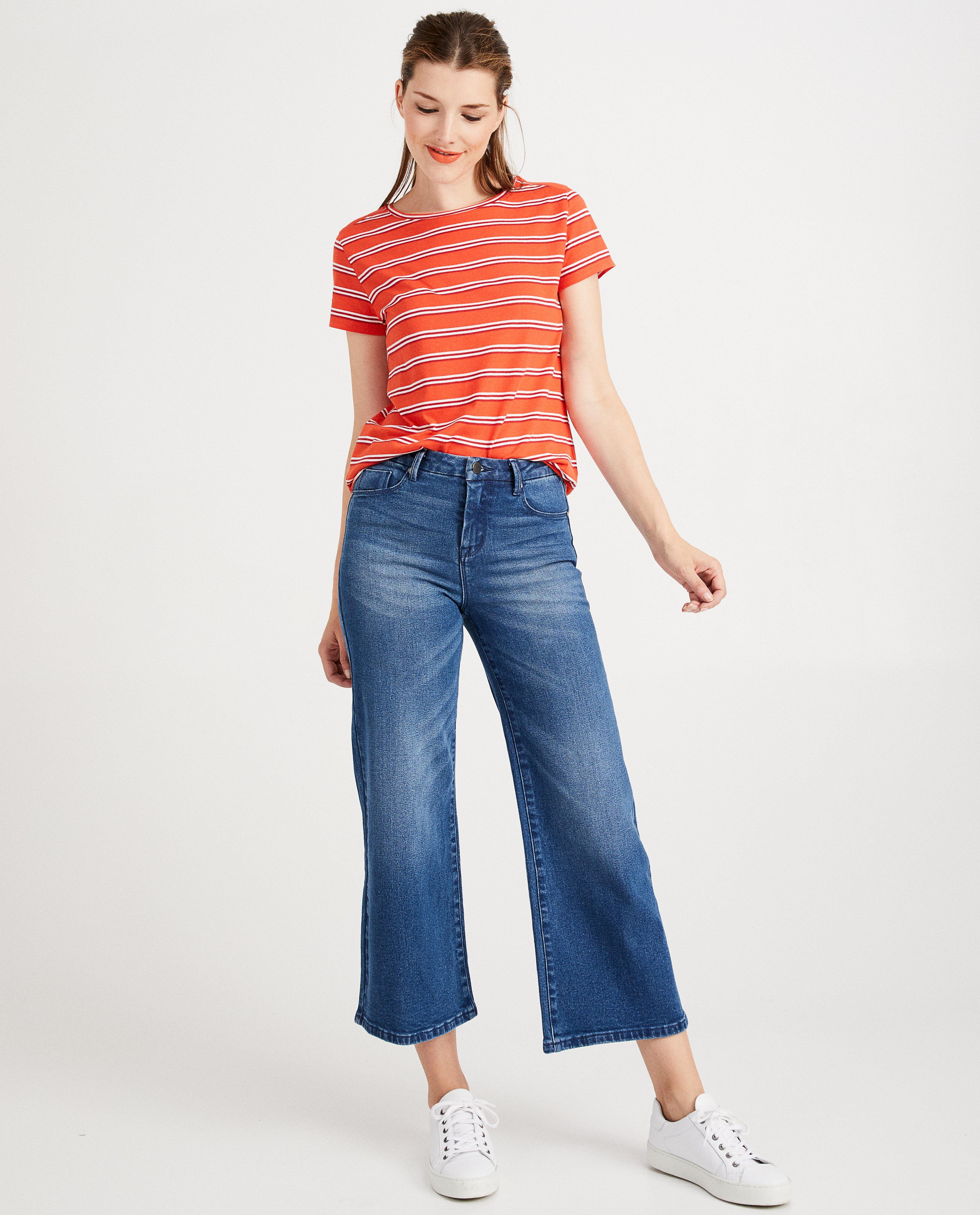 Jupe-culotte bleue en jeans Youh! - délavée - Sora