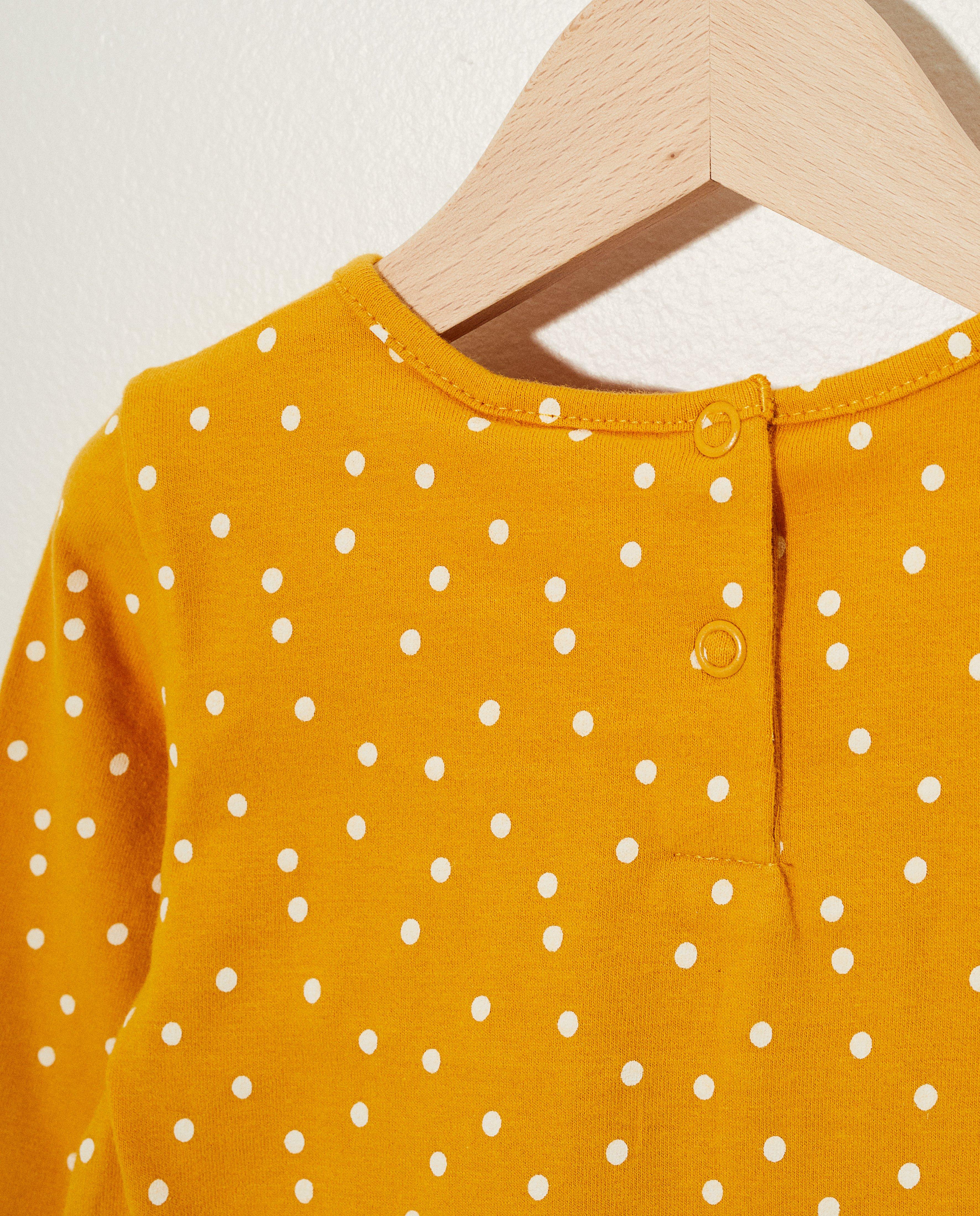 T-shirt jaune &agrave; manches longues - D&eacute;tails du produit - multicolore - image num&eacute;ro 4