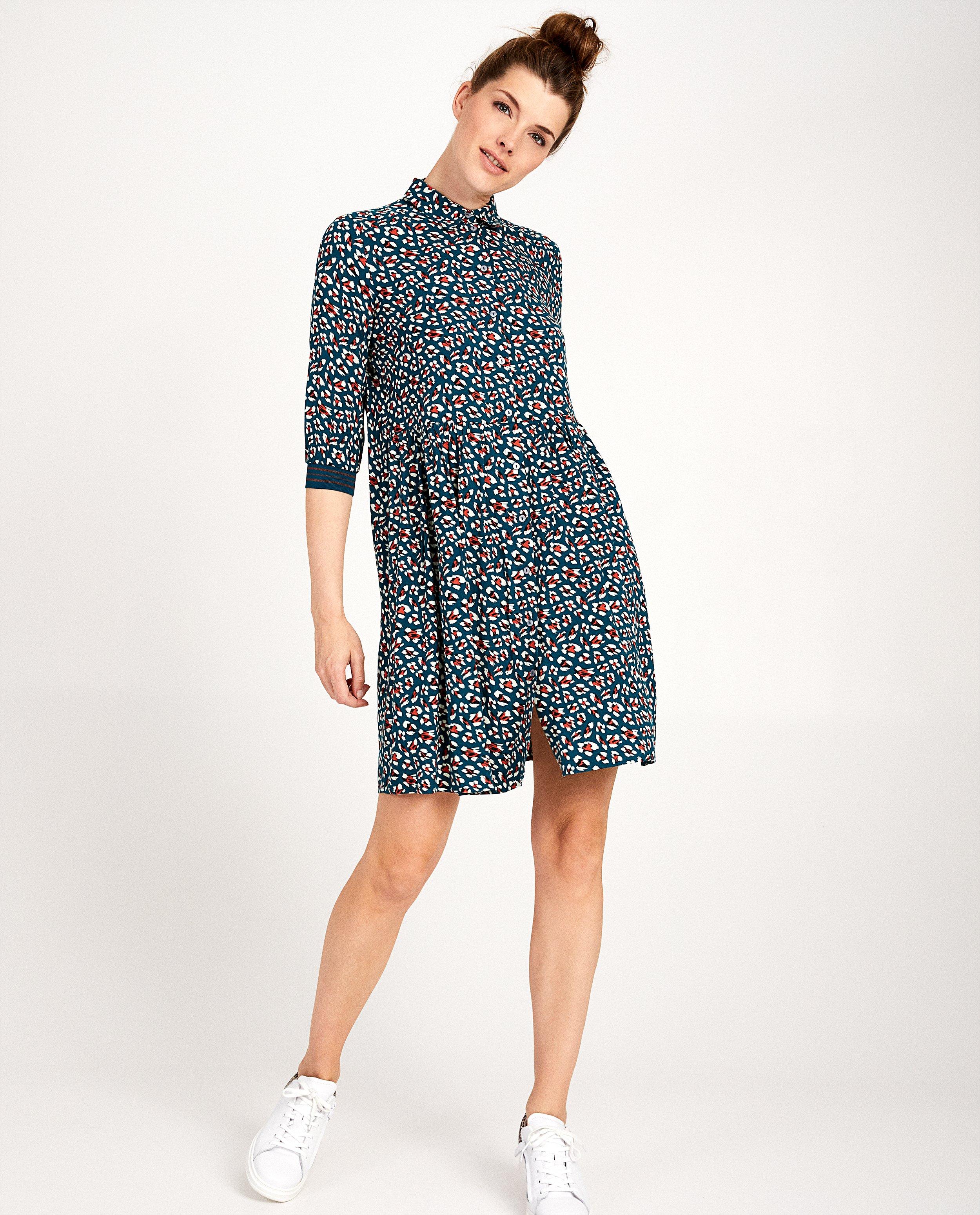 Robe bleu vert Sara De Paduwa - imprimé intégral - Sara de Paduwa
