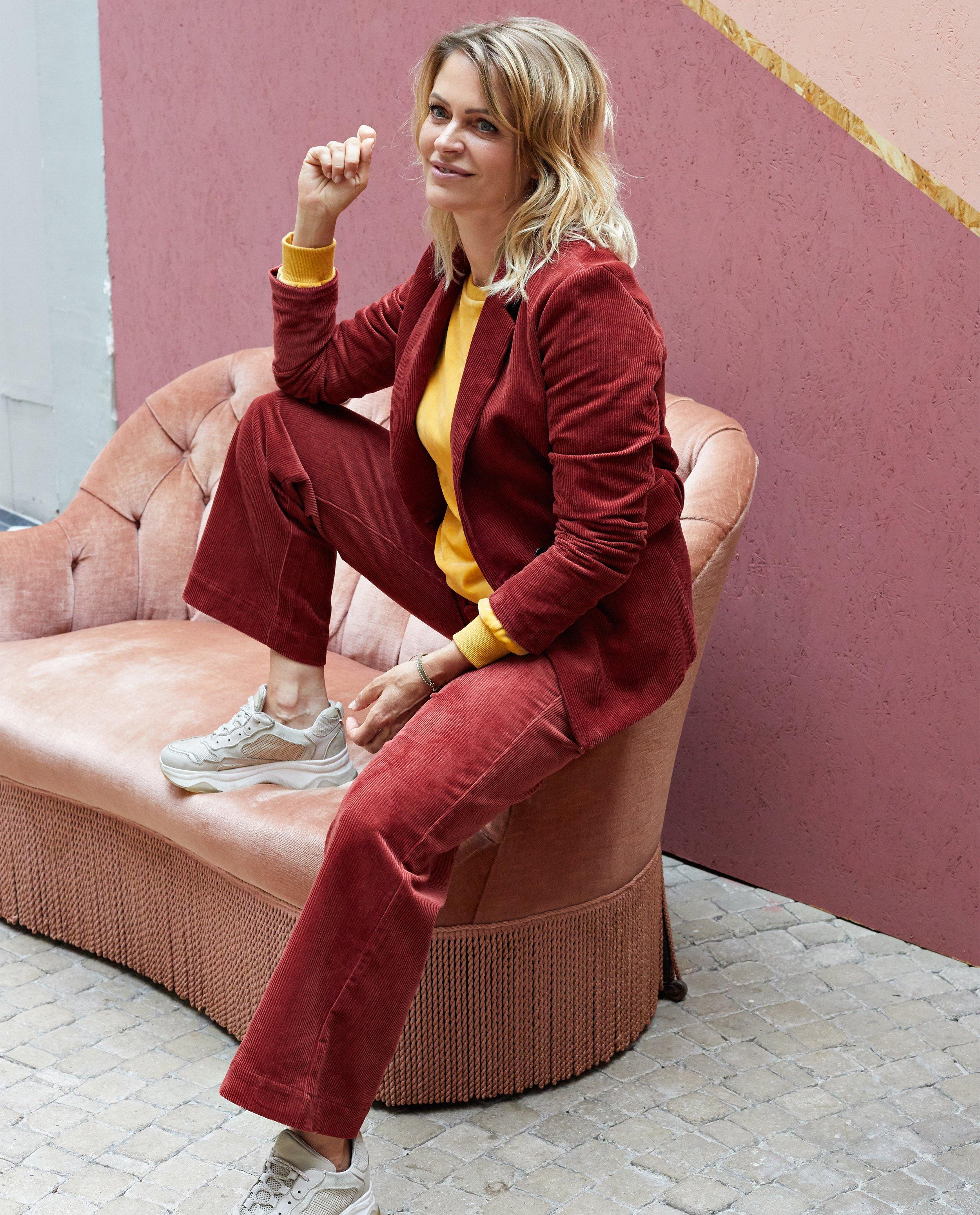 Broeken - Broek in ribfluweel Karen Damen