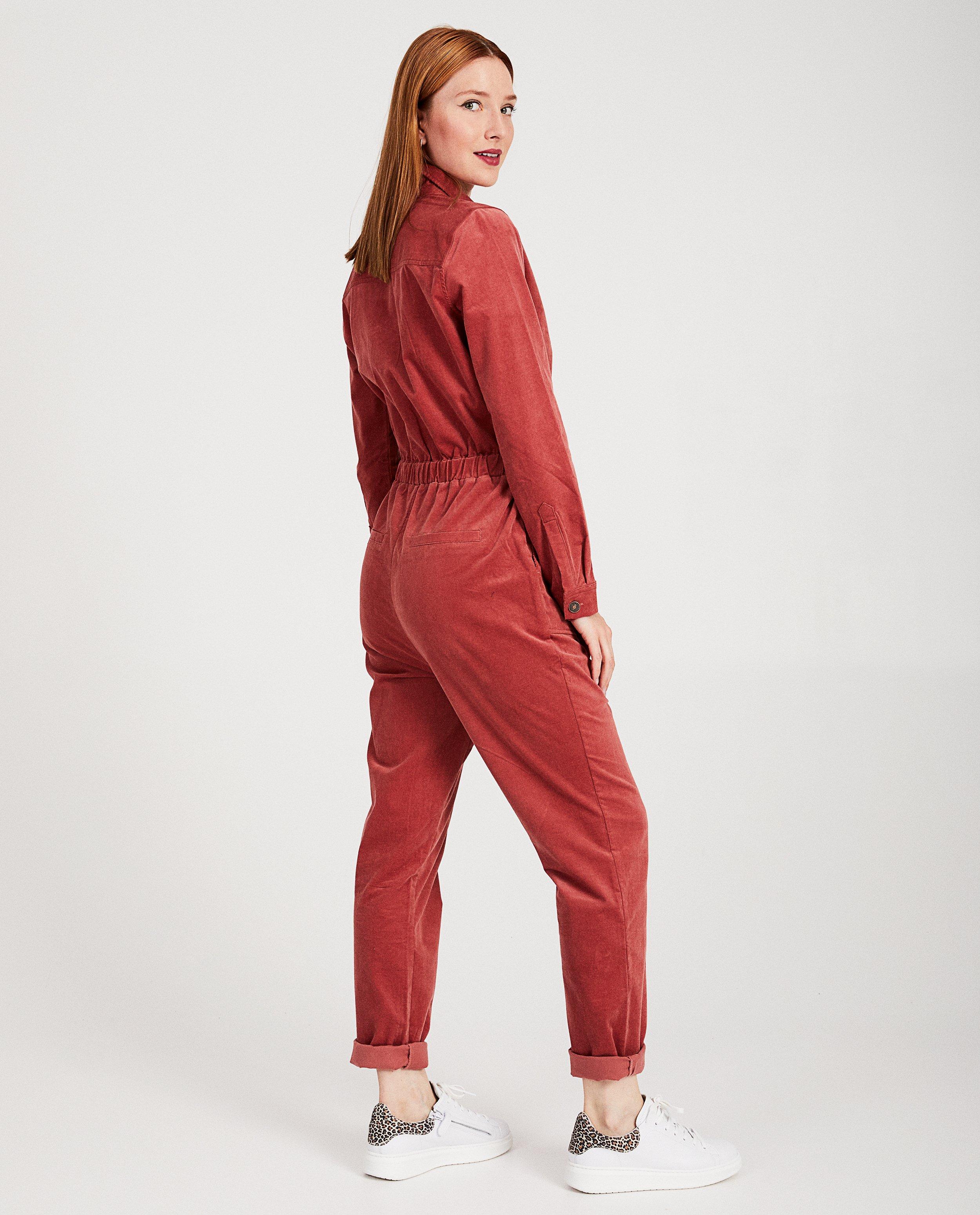 Jumpsuits - Donkerroze jumpsuit Karen Damen