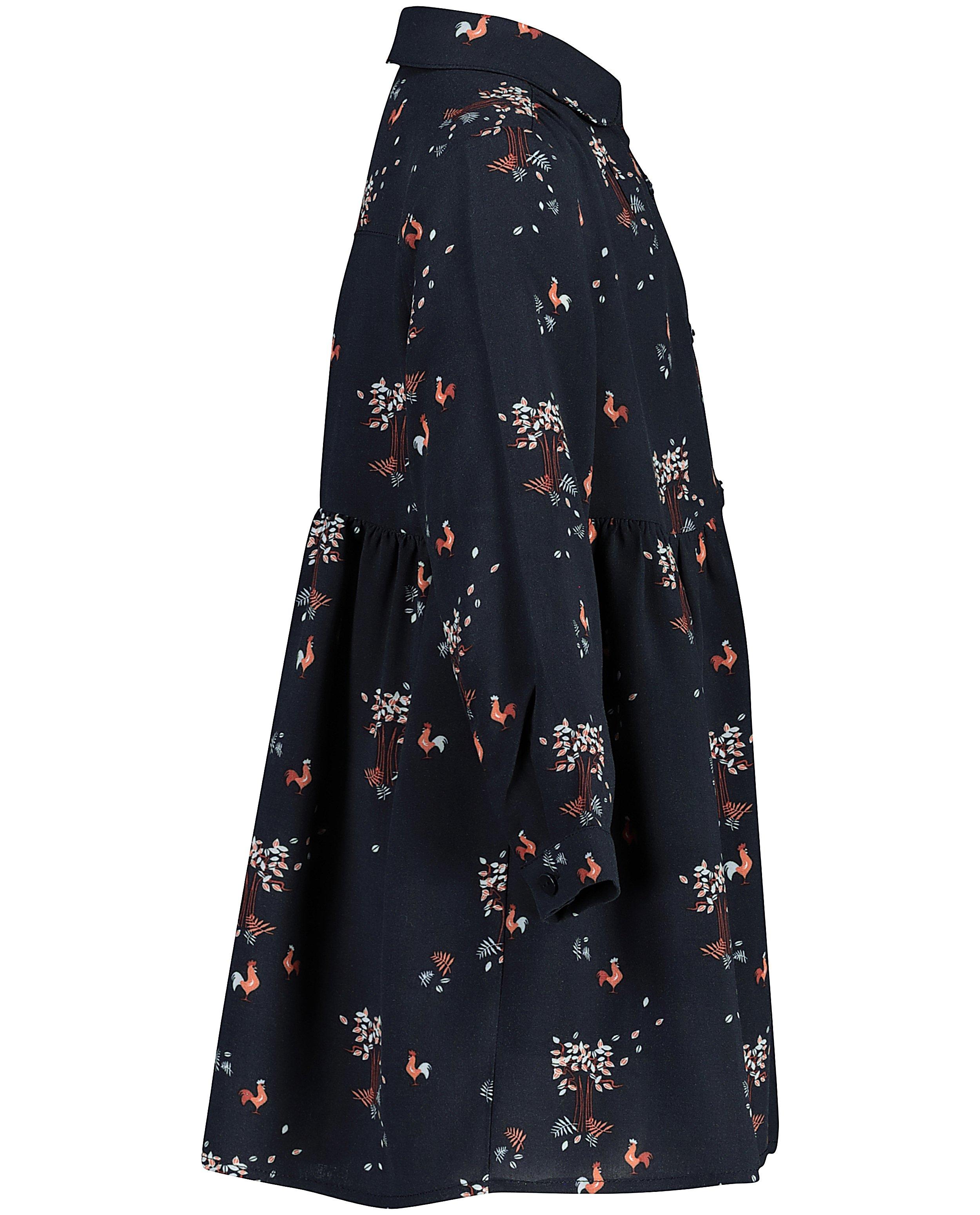 Kleedjes - Blauw jurk met print Kaatje