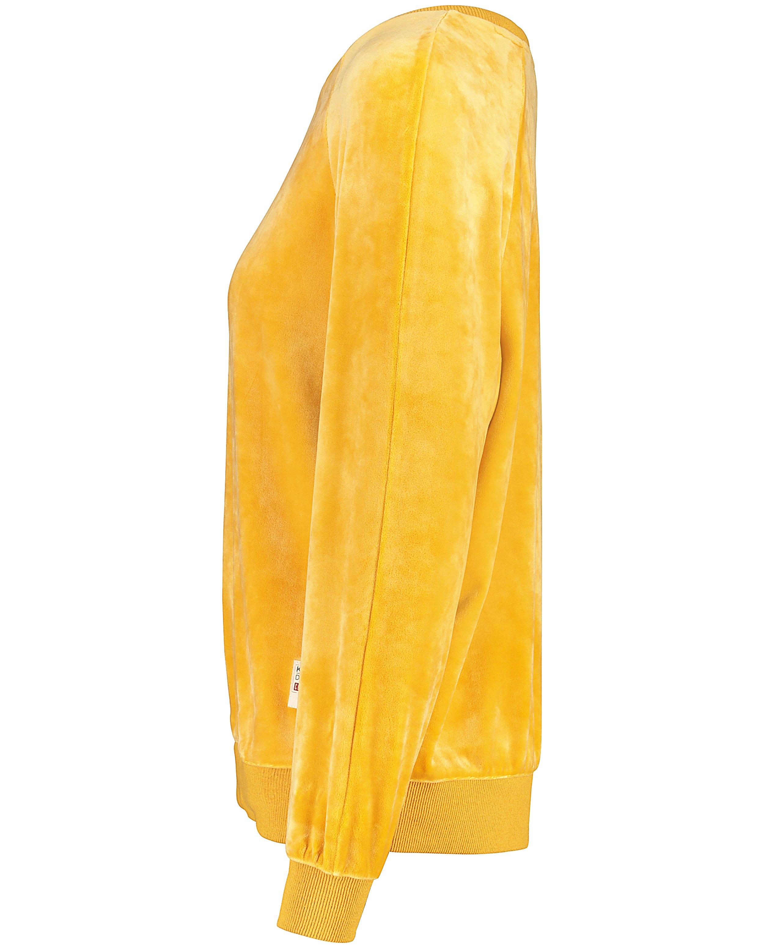 Sweater in fluweel Karen Damen - Product Detail - donkergeel - afbeelding nummer 7