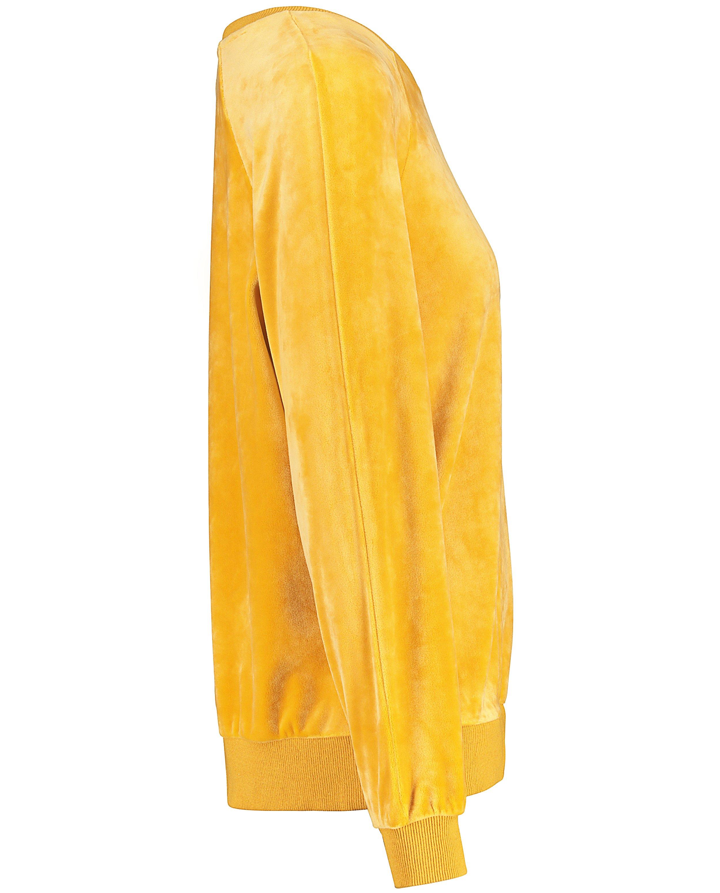 Sweater in fluweel Karen Damen - Product Detail - donkergeel - afbeelding nummer 8