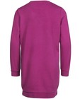 Kleedjes - Fuchsia sweaterjurk met print K3