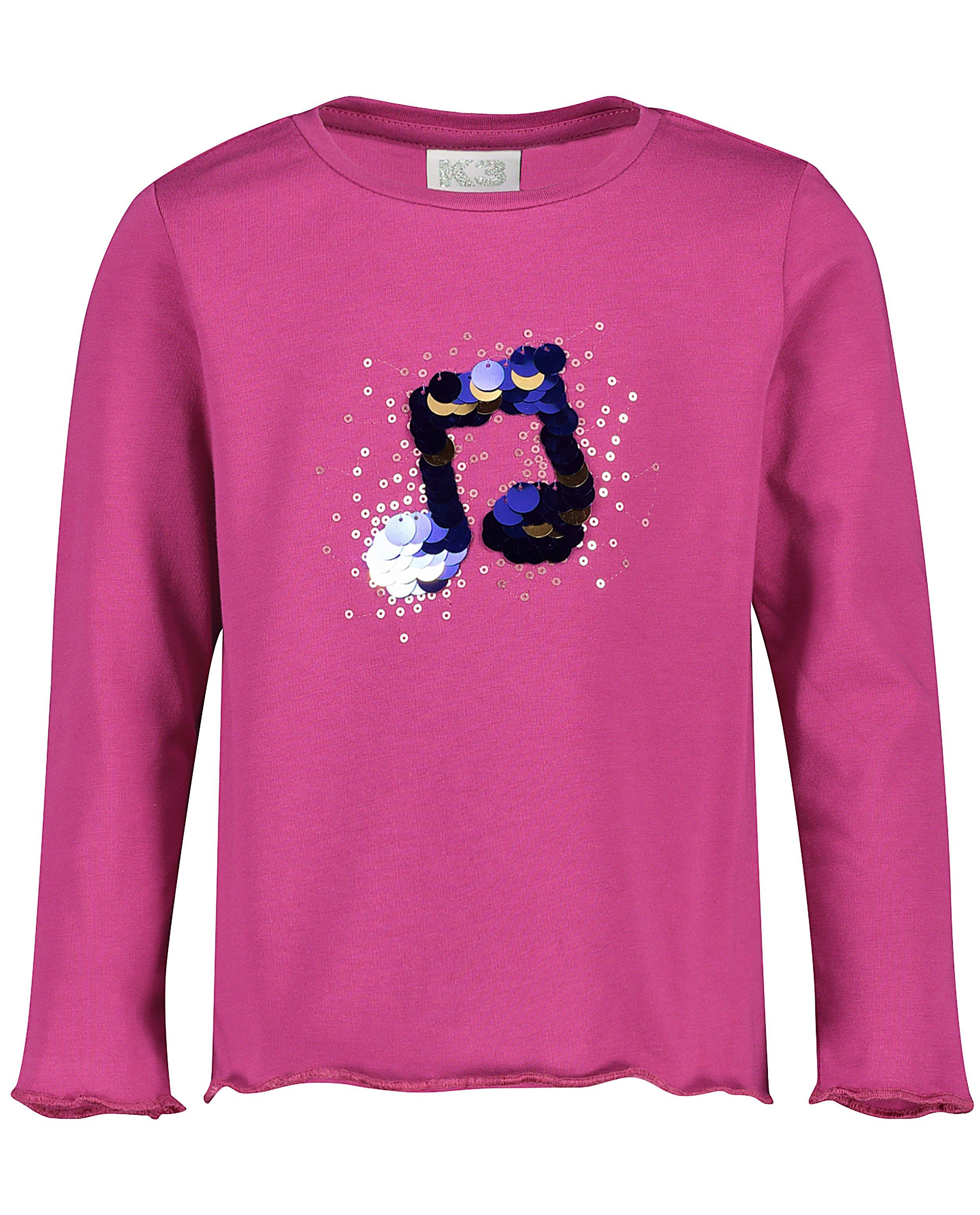 T-shirts - Roze longsleeve met pailletten K3