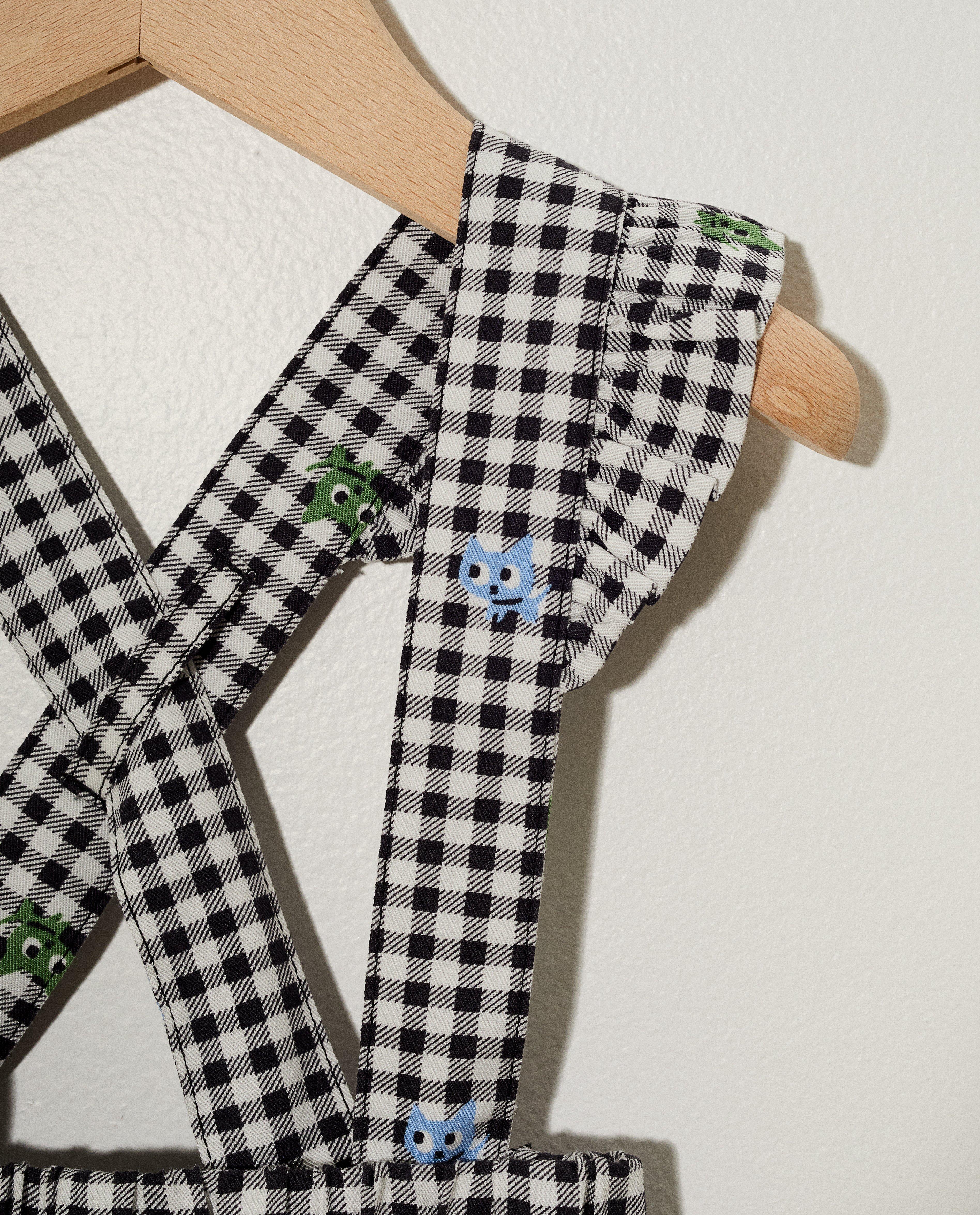 Jupes - Robe-salopette à carreaux
