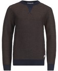 Truien - Donkerblauwe trui met stippenprint